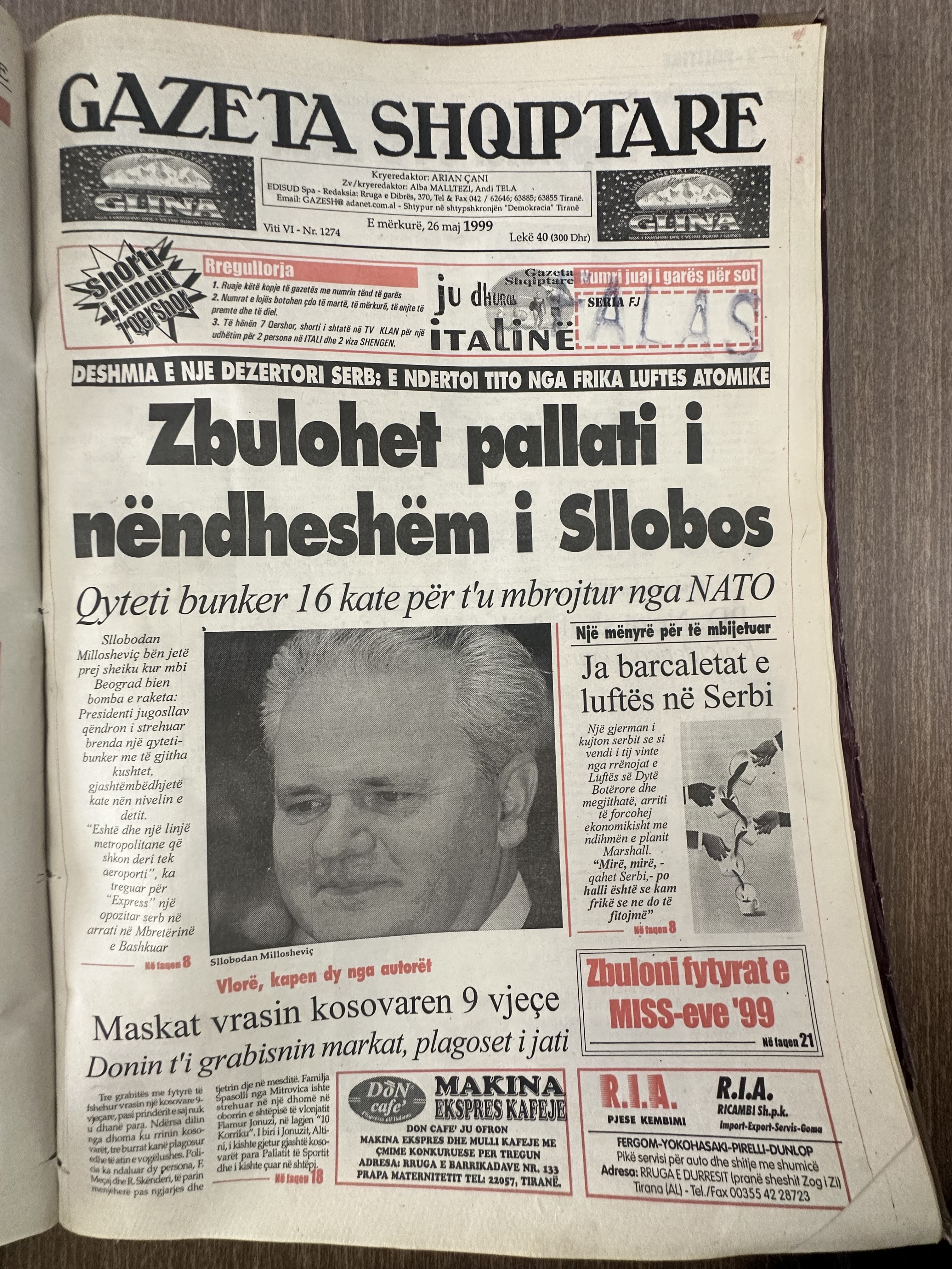 Gazeta Shqiptare 1999-05-26
