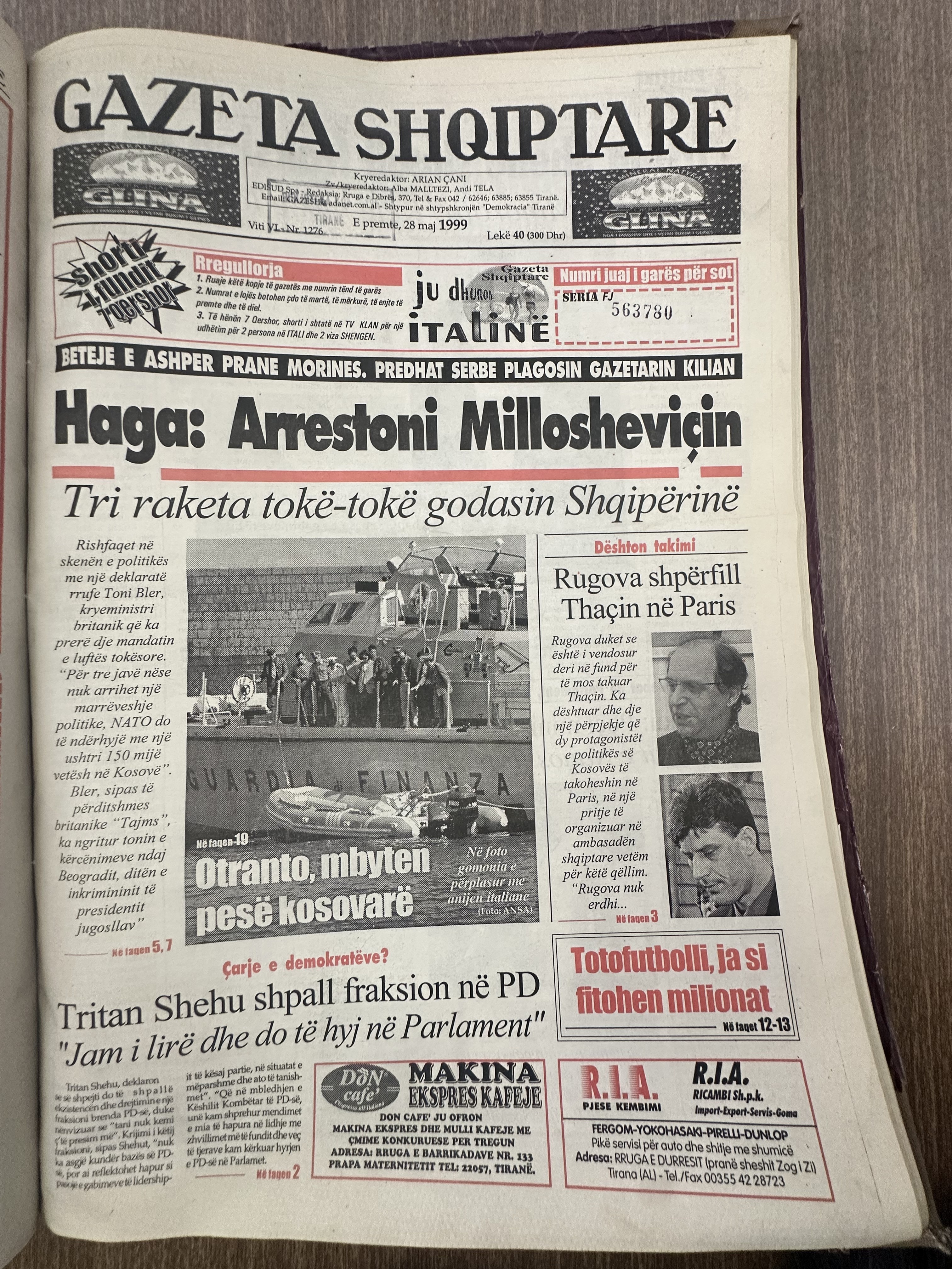 Gazeta Shqiptare 1999-05-28
