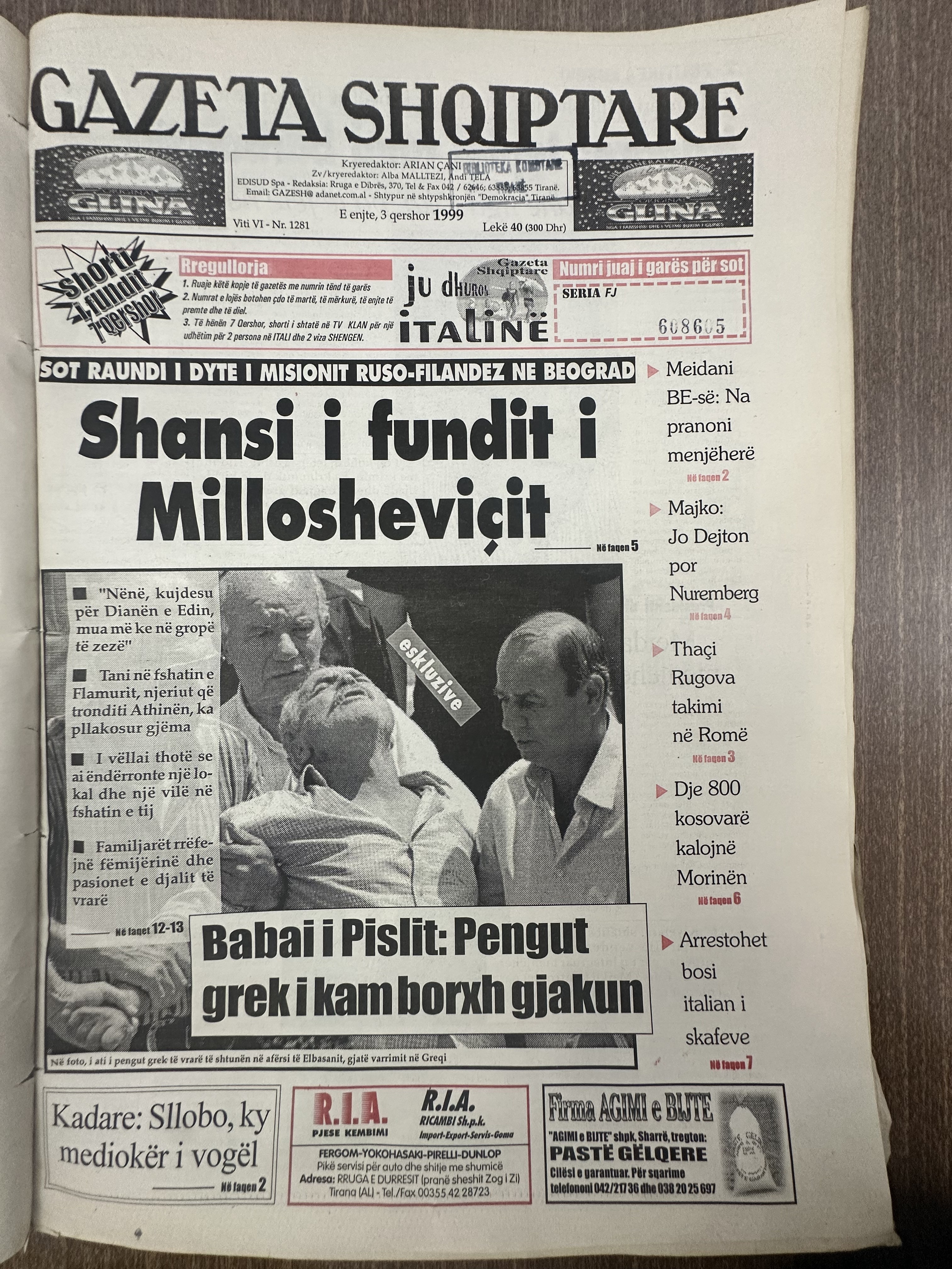 Gazeta Shqiptare 1999-06-09