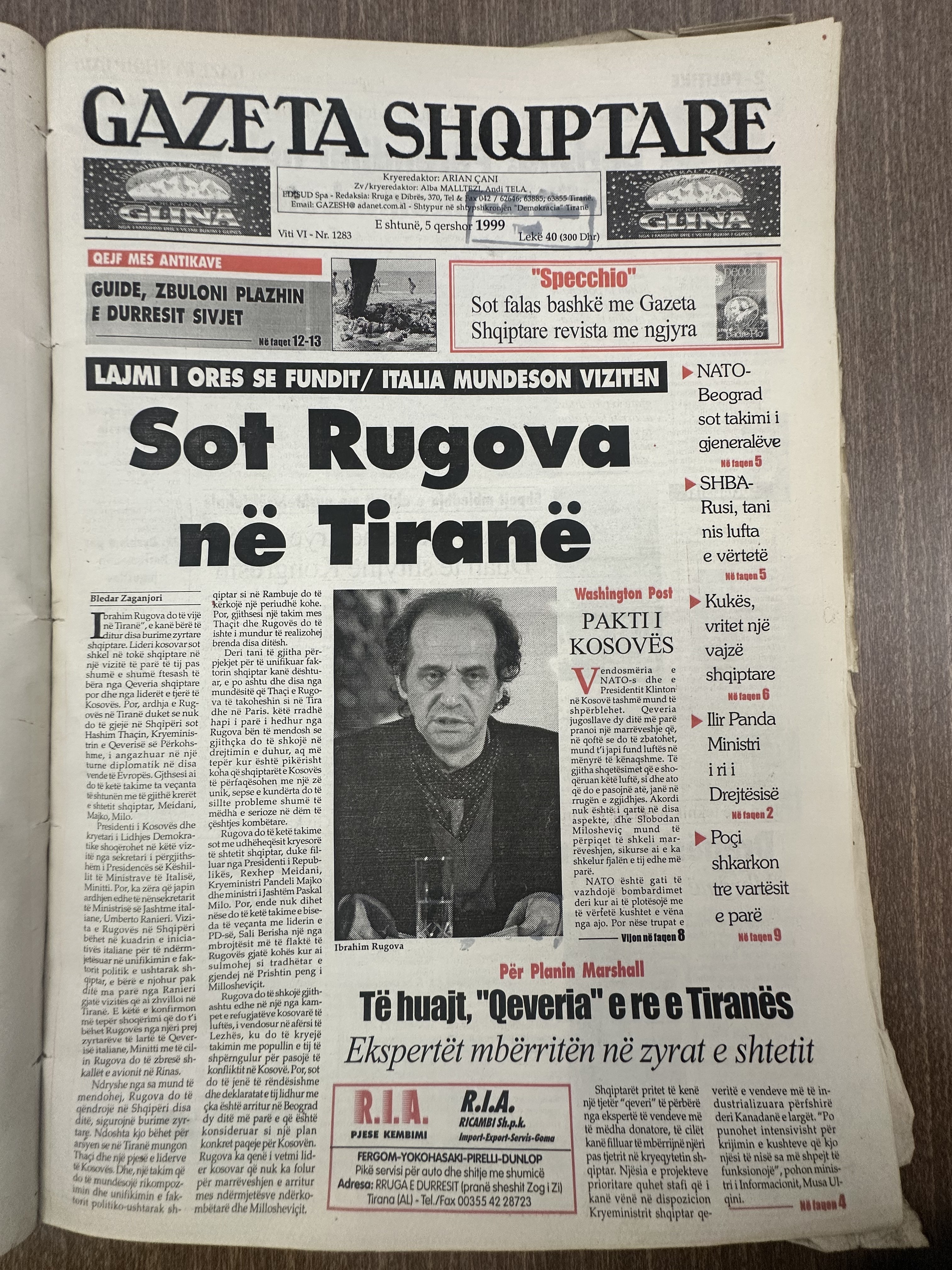 Gazeta Shqiptare 1999-06-05