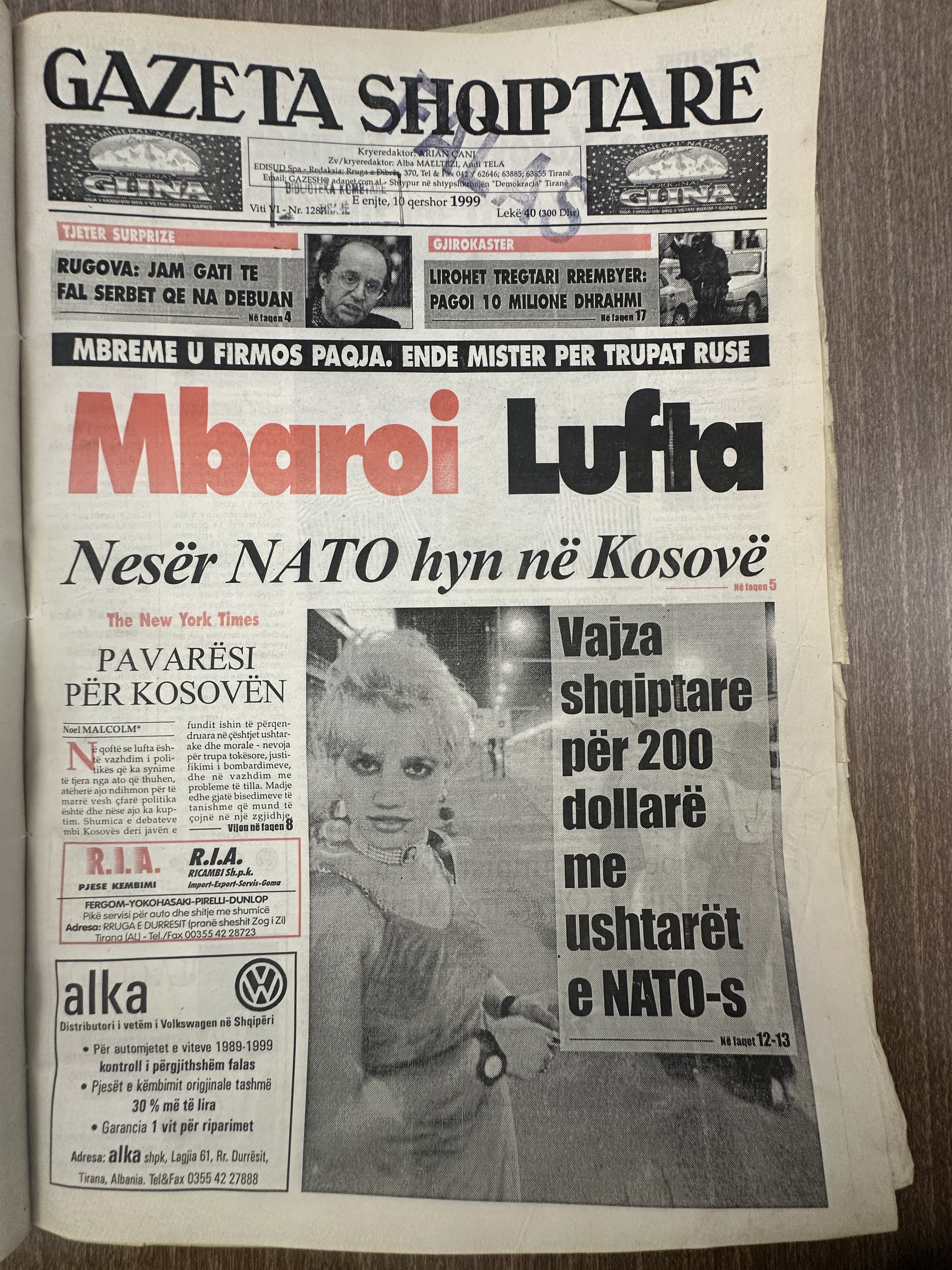 Gazeta Shqiptare 1999-06-10