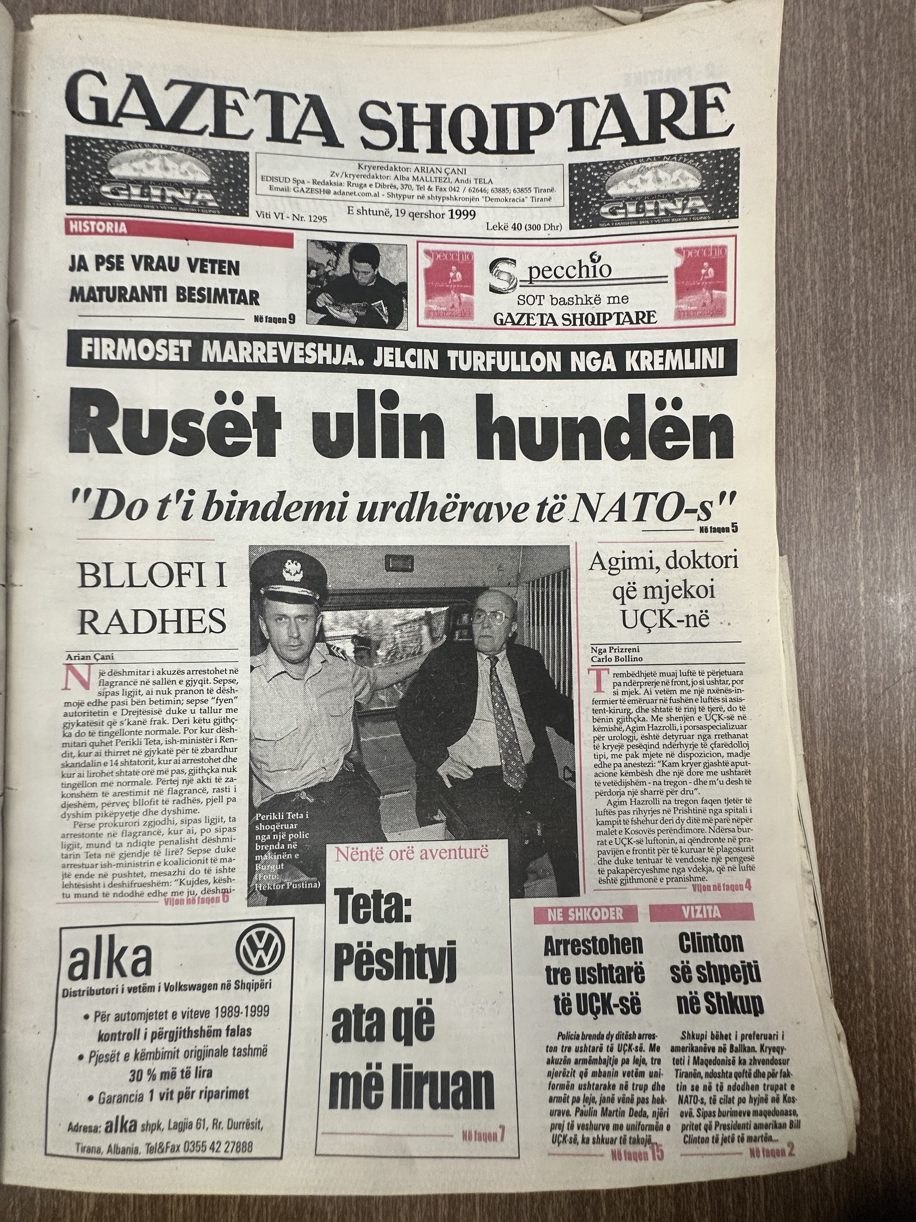 Gazeta Shqiptare 1999-06-19