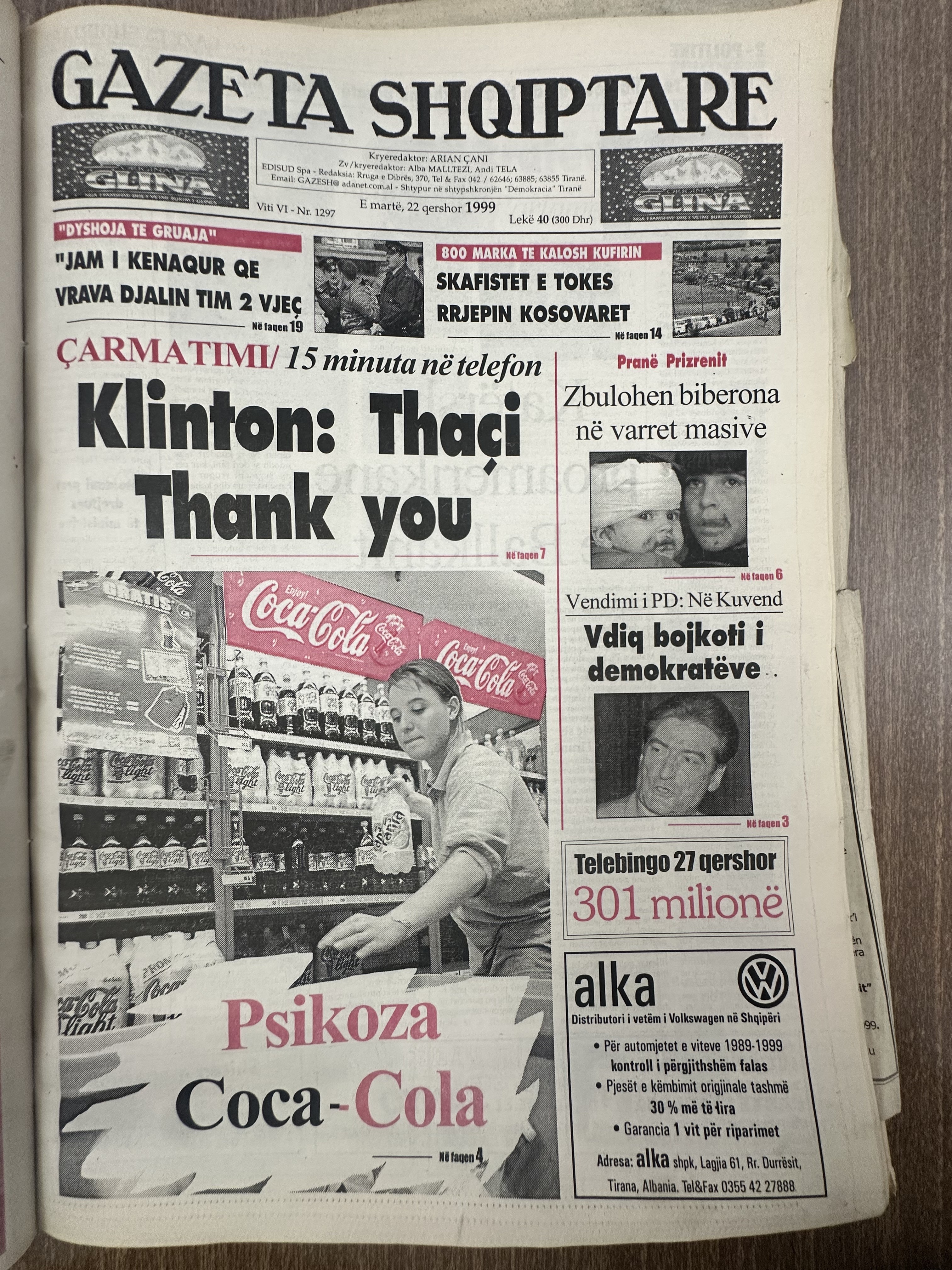 Gazeta Shqiptare 1999-06-22
