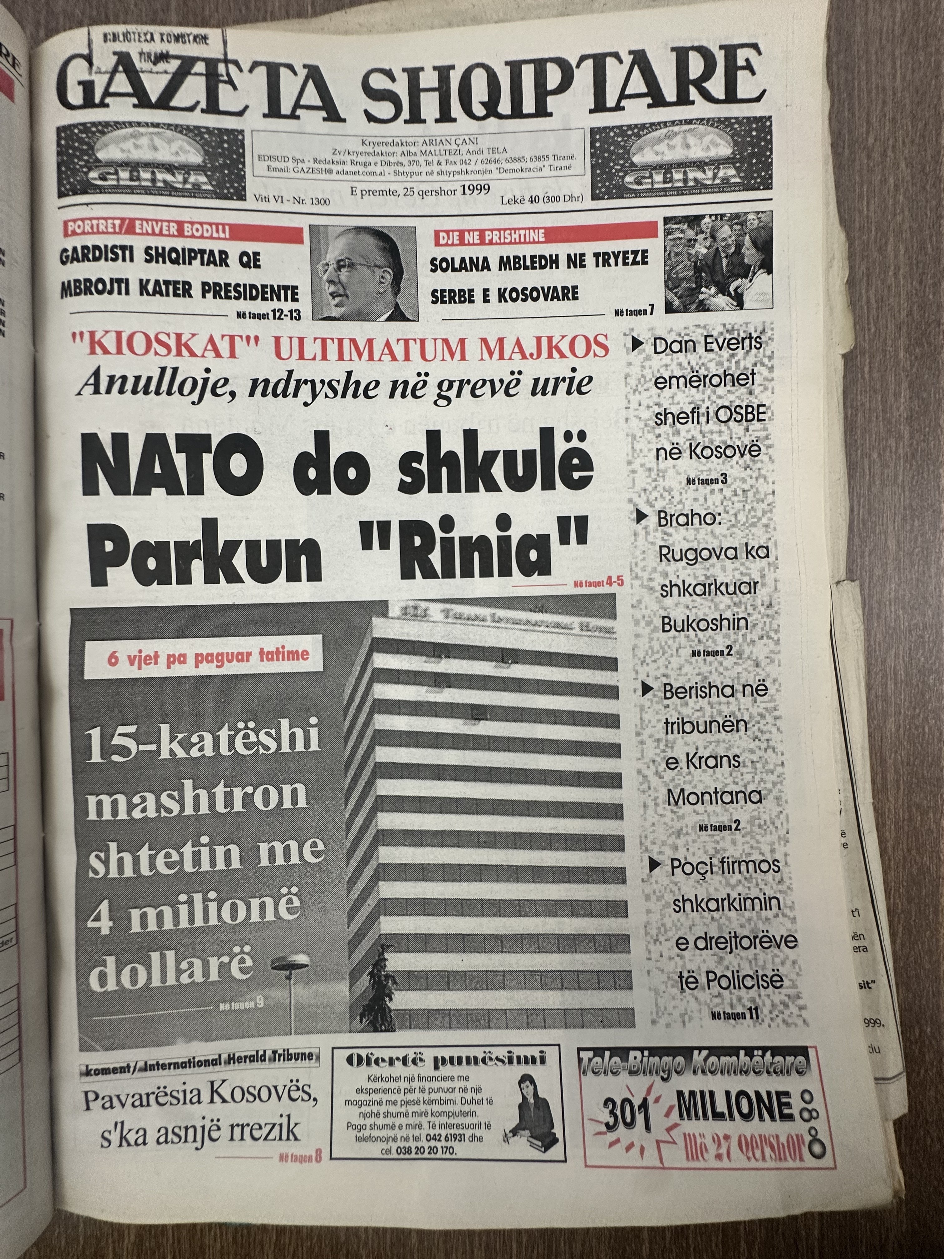 Gazeta Shqiptare 1999-06-25