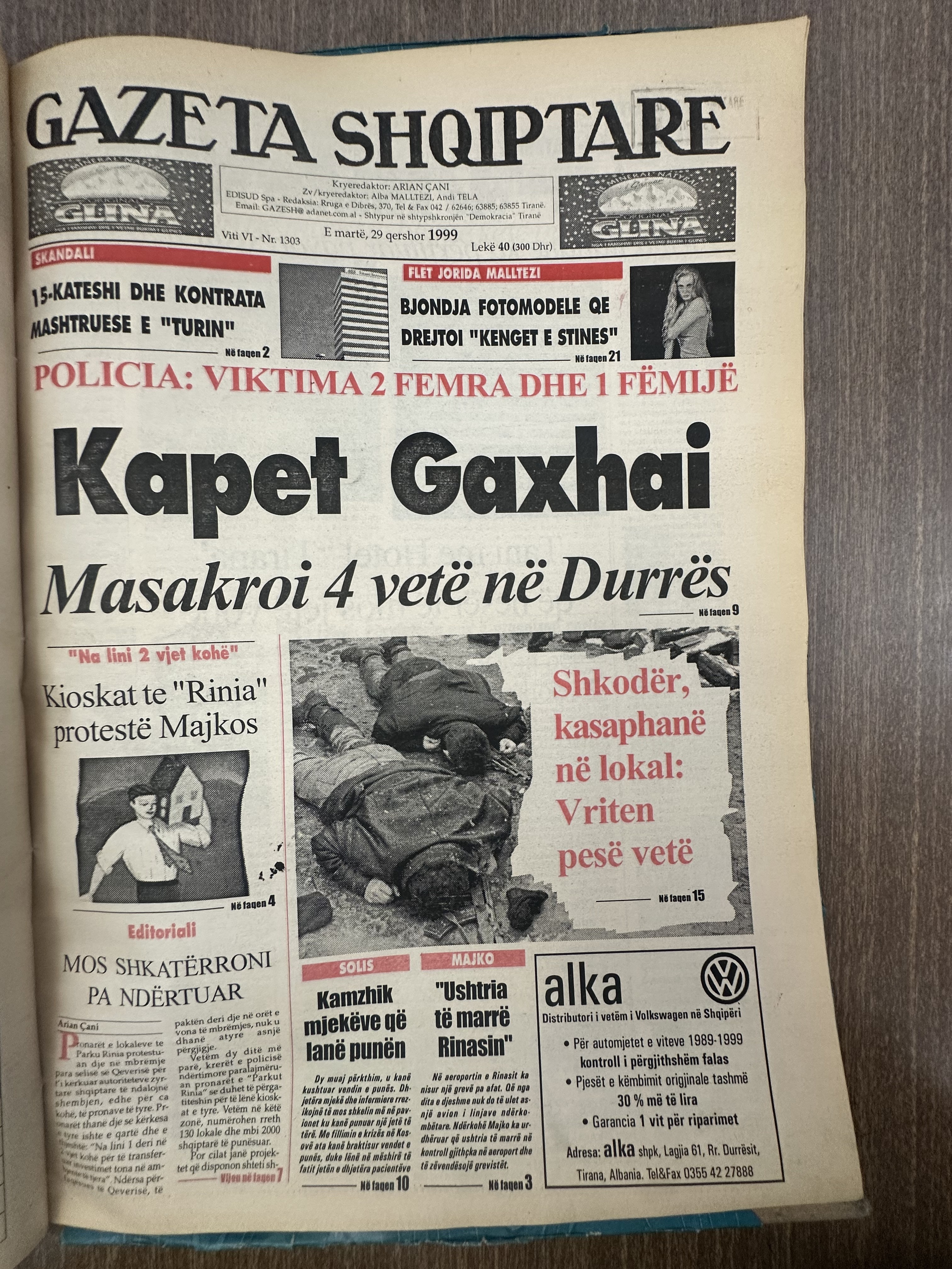 Gazeta Shqiptare 1999-06-29