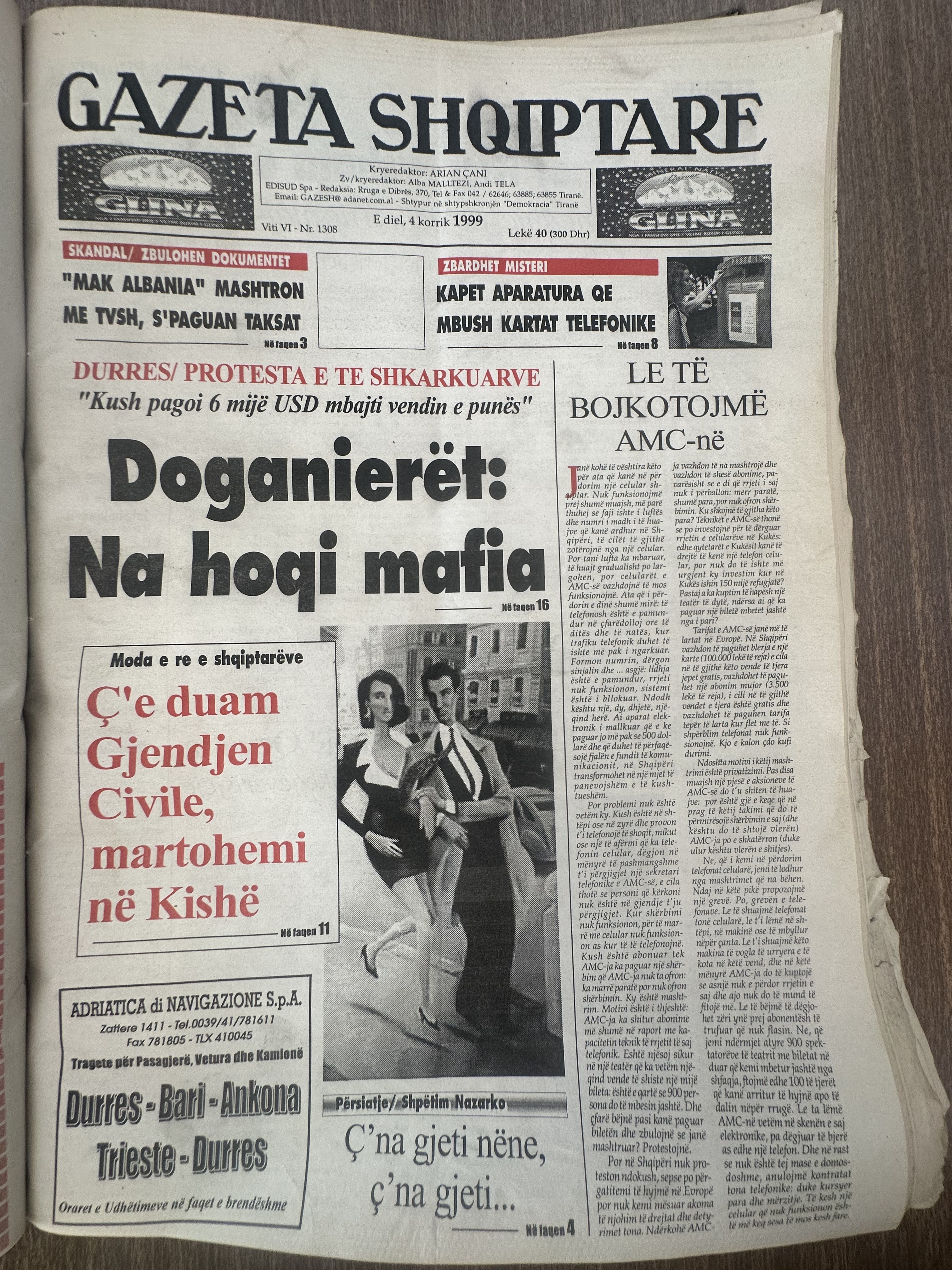 Gazeta Shqiptare 1999-07-04