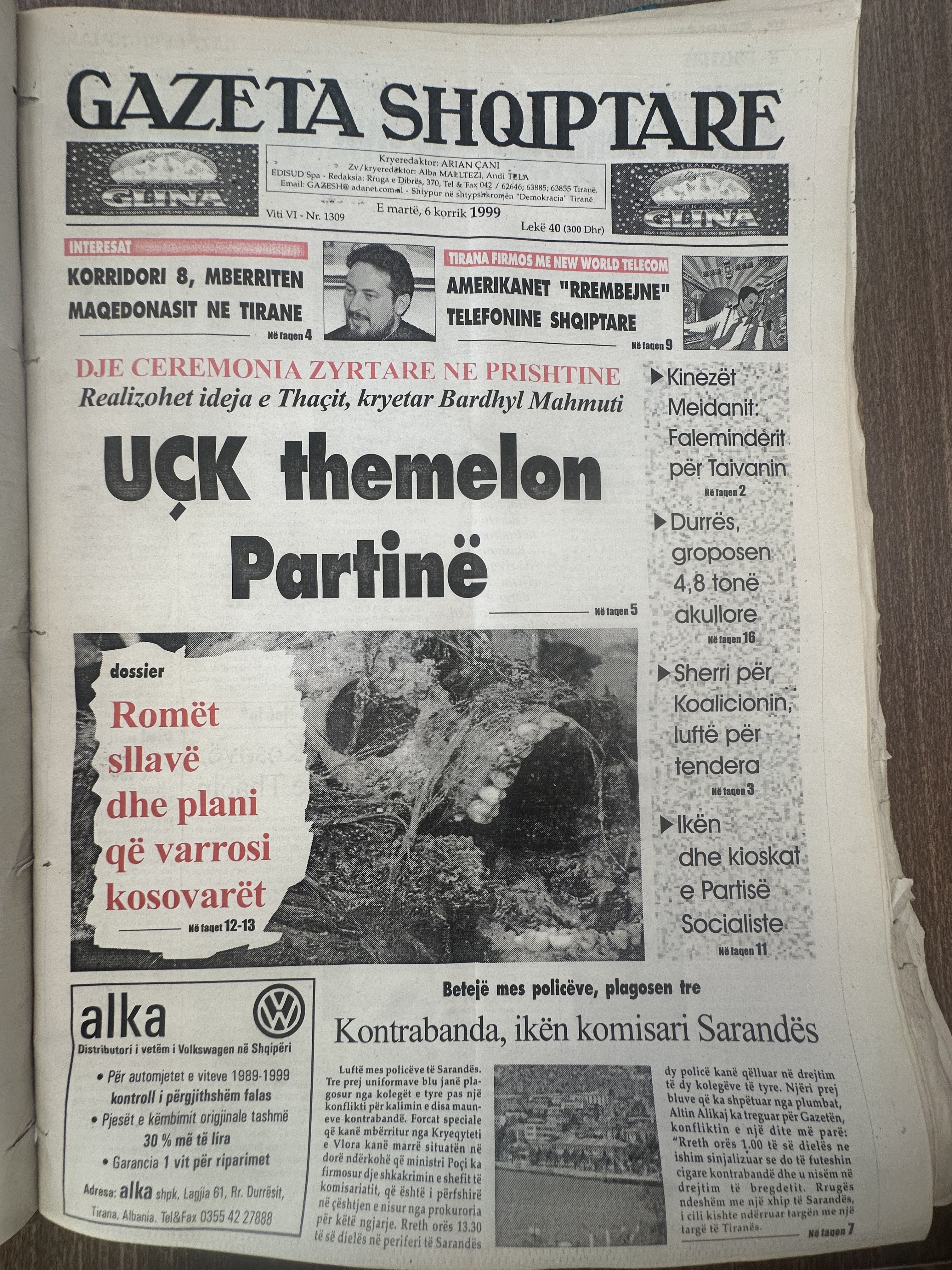 Gazeta Shqiptare 1999-07-06