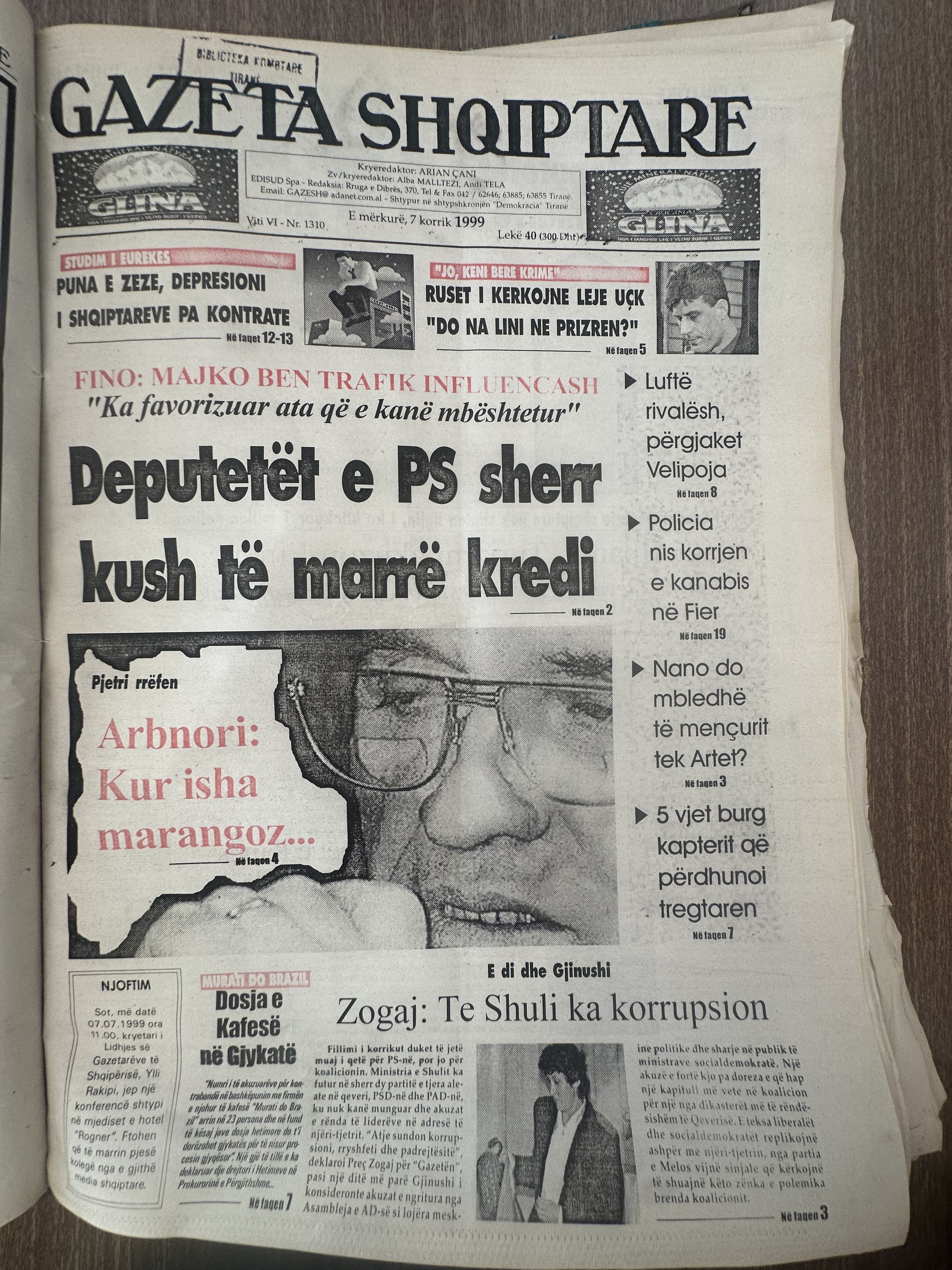 Gazeta Shqiptare 1999-07-07