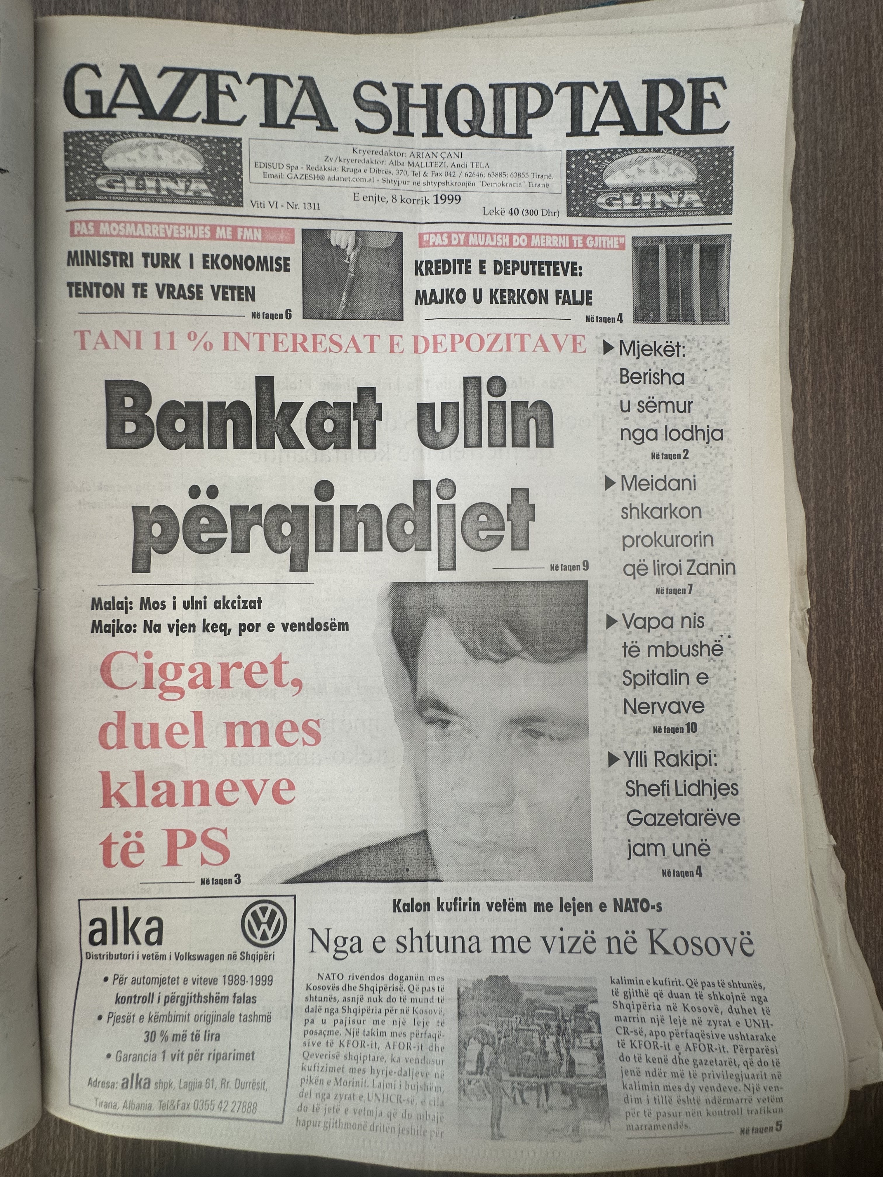 Gazeta Shqiptare 1999-07-08