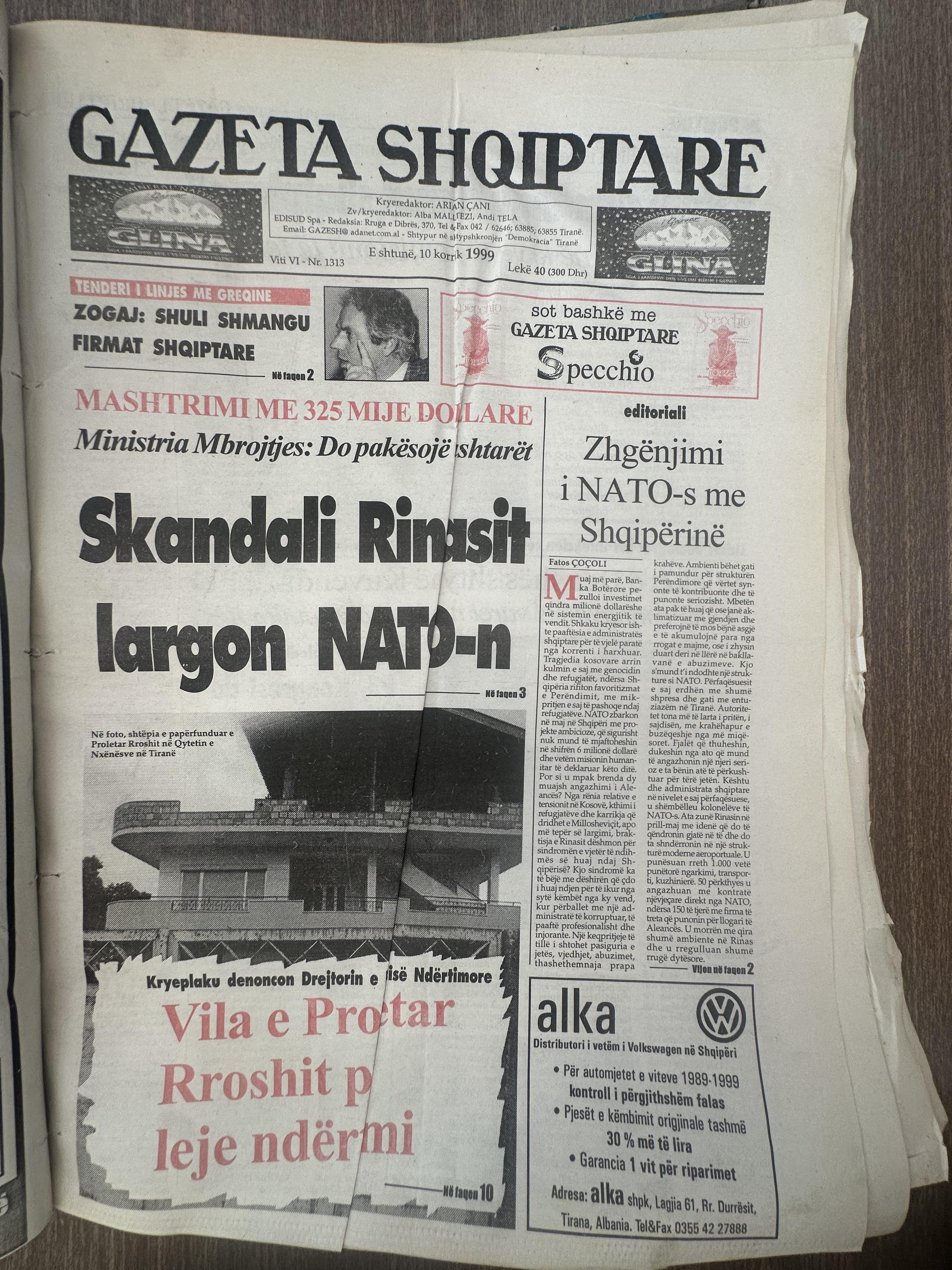 Gazeta Shqiptare 1999-07-10