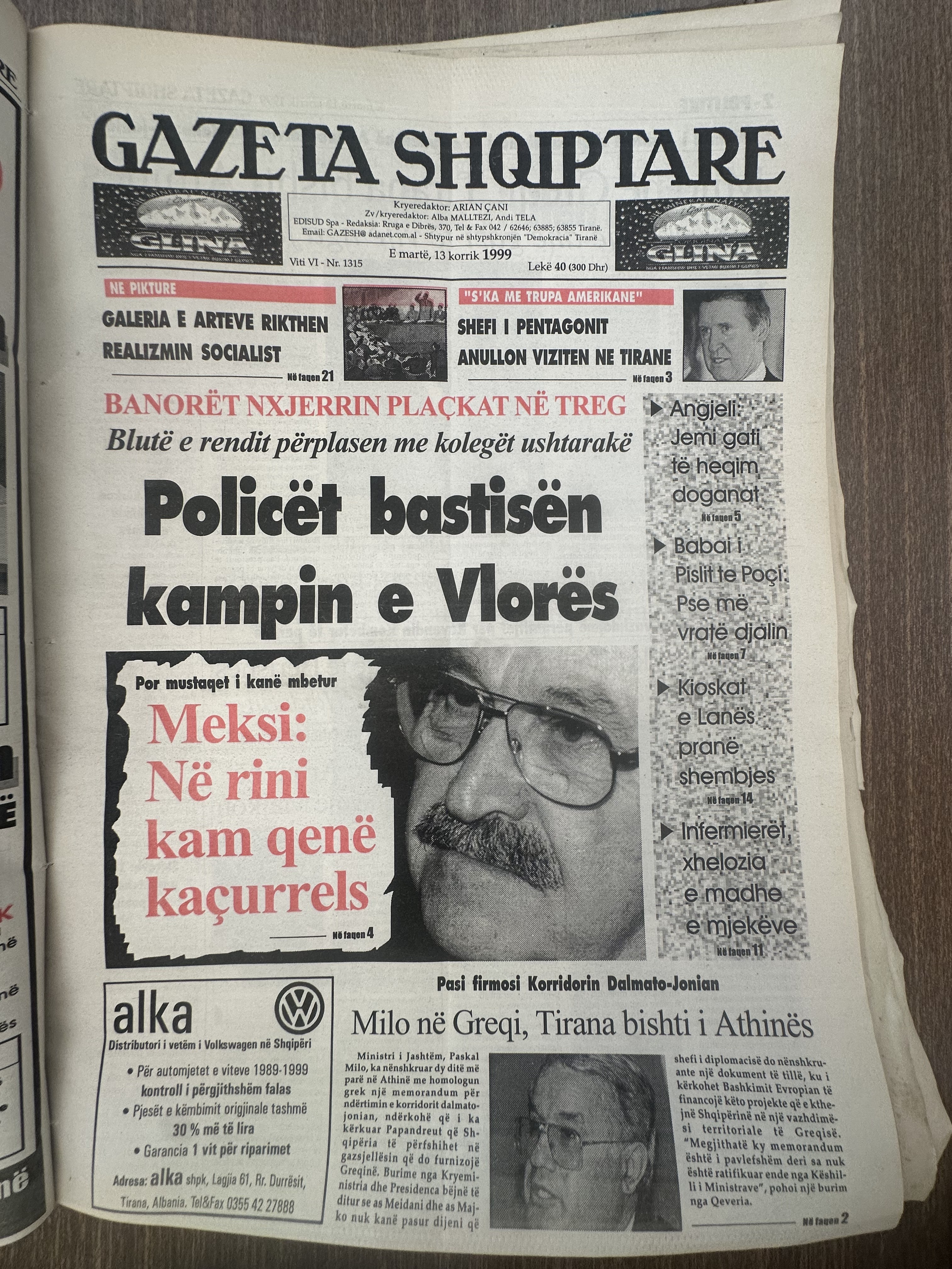 Gazeta Shqiptare 1999-07-13