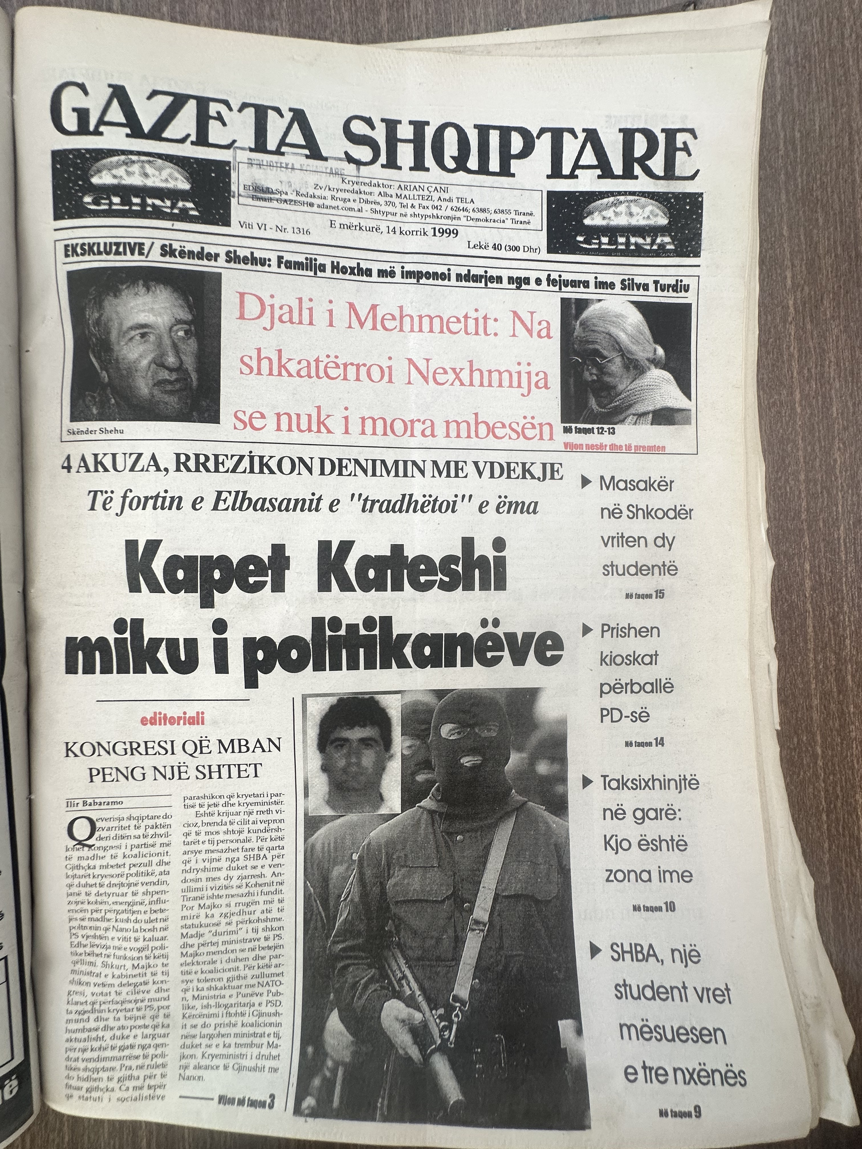 Gazeta Shqiptare 1999-07-14