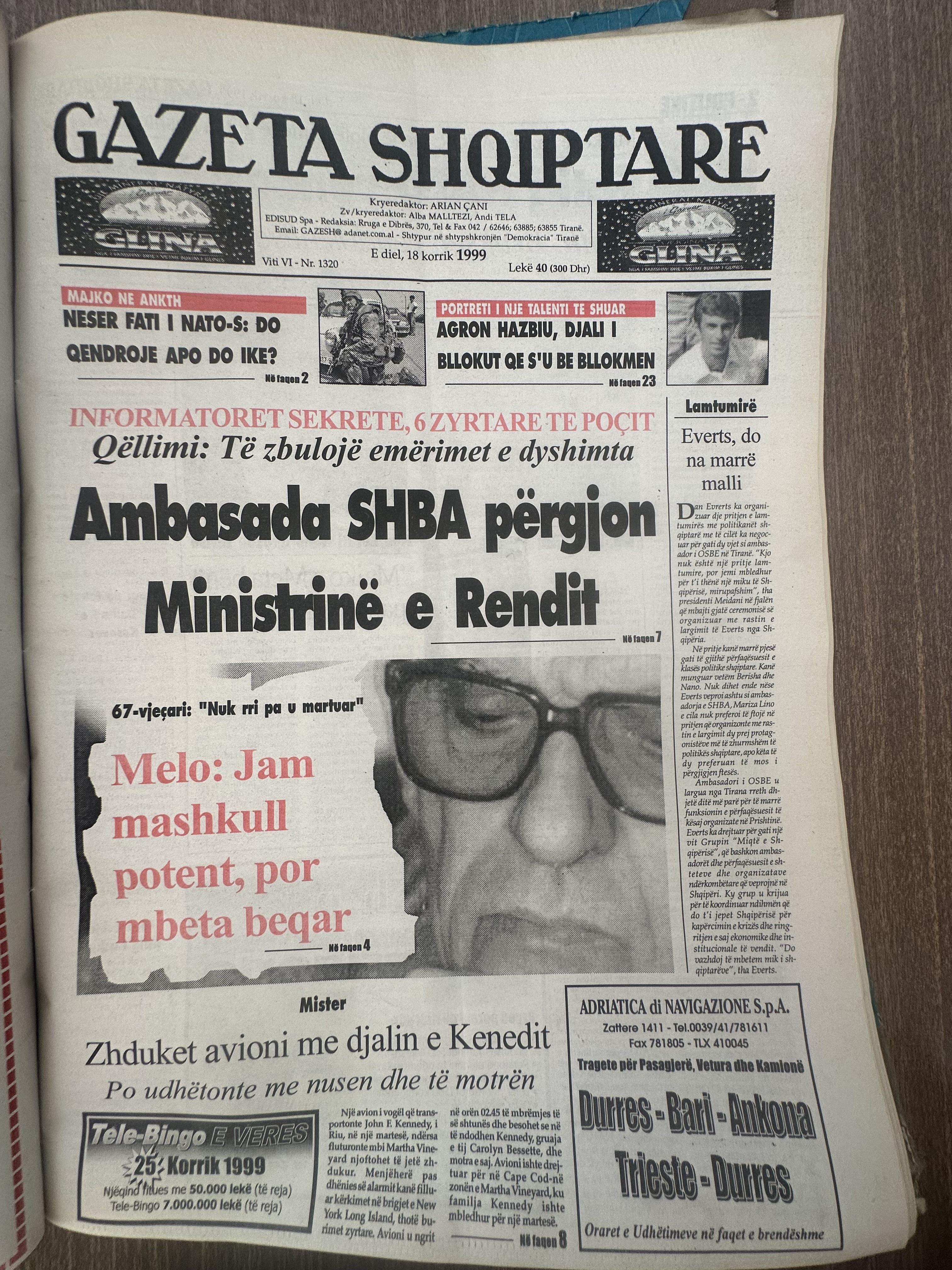 Gazeta Shqiptare 1999-07-18