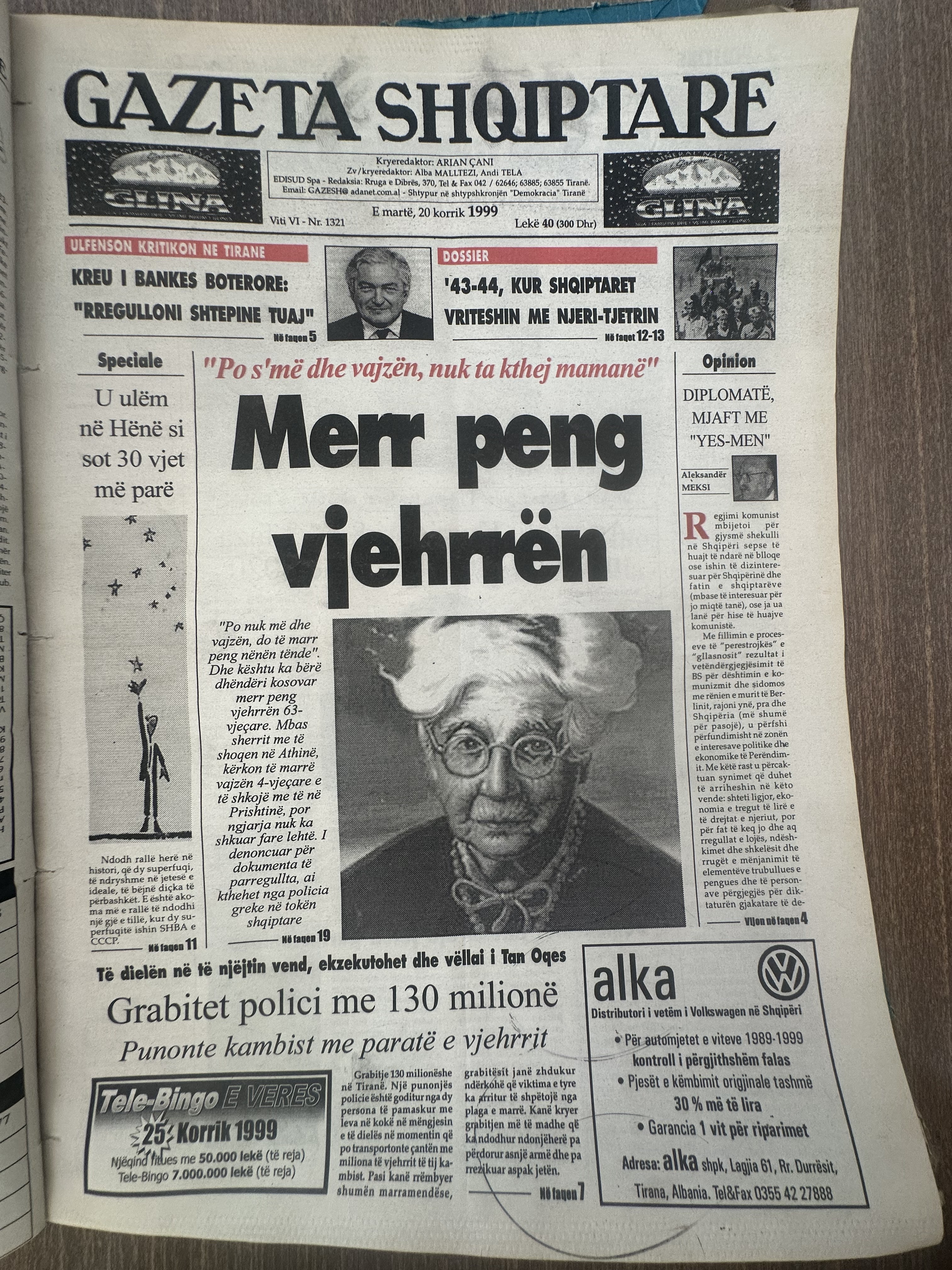 Gazeta Shqiptare 1999-07-20