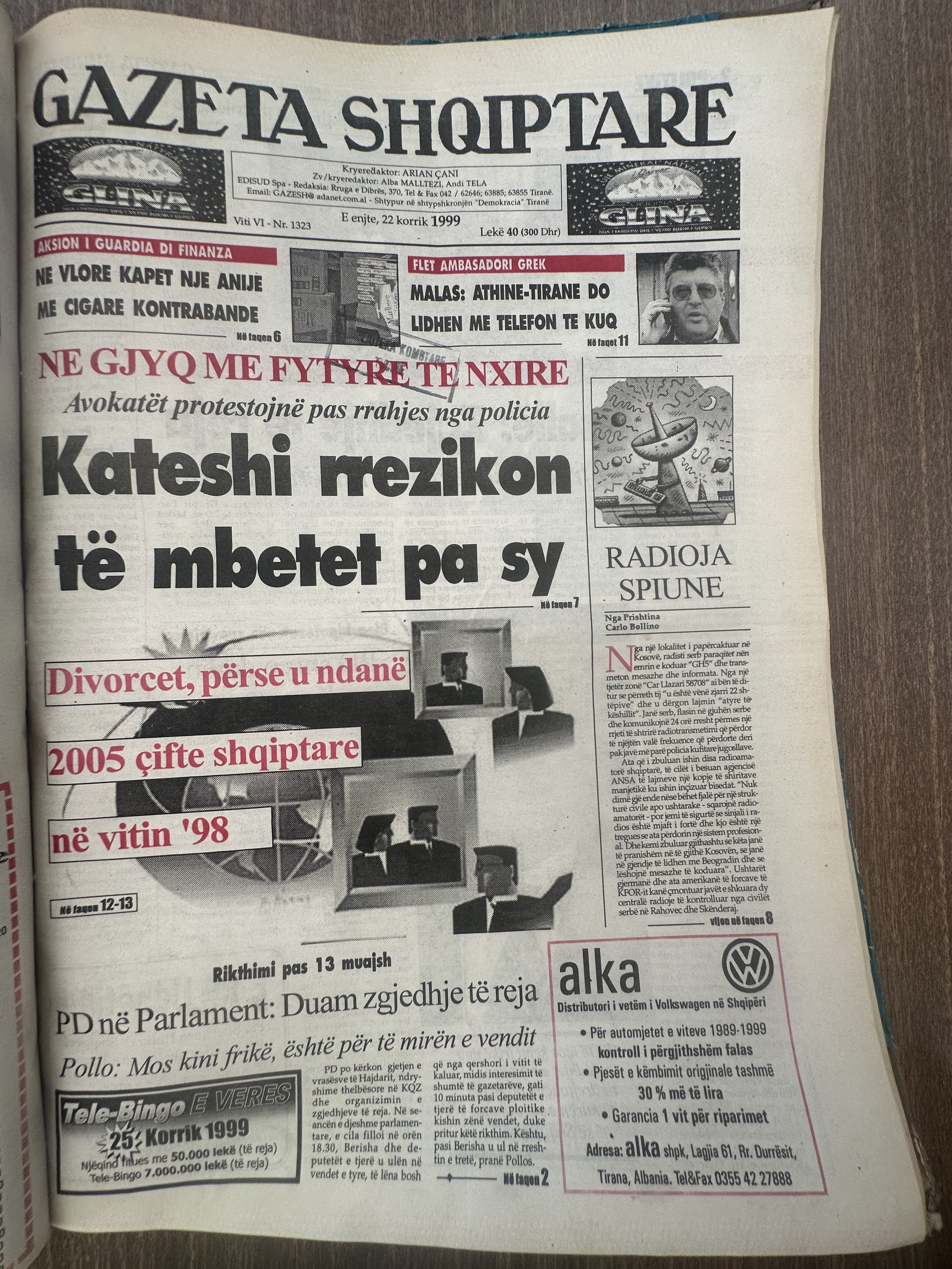 Gazeta Shqiptare 1999-07-22
