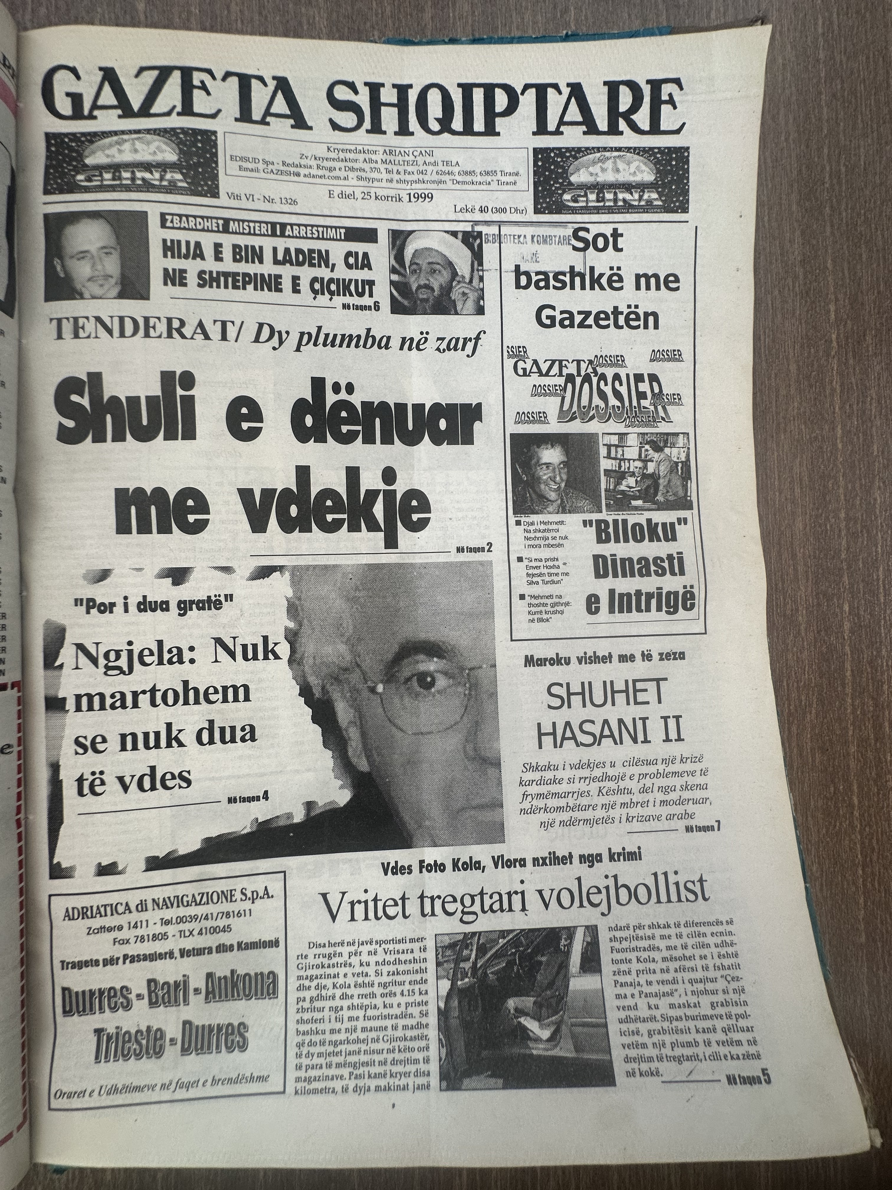 Gazeta Shqiptare 1999-07-25