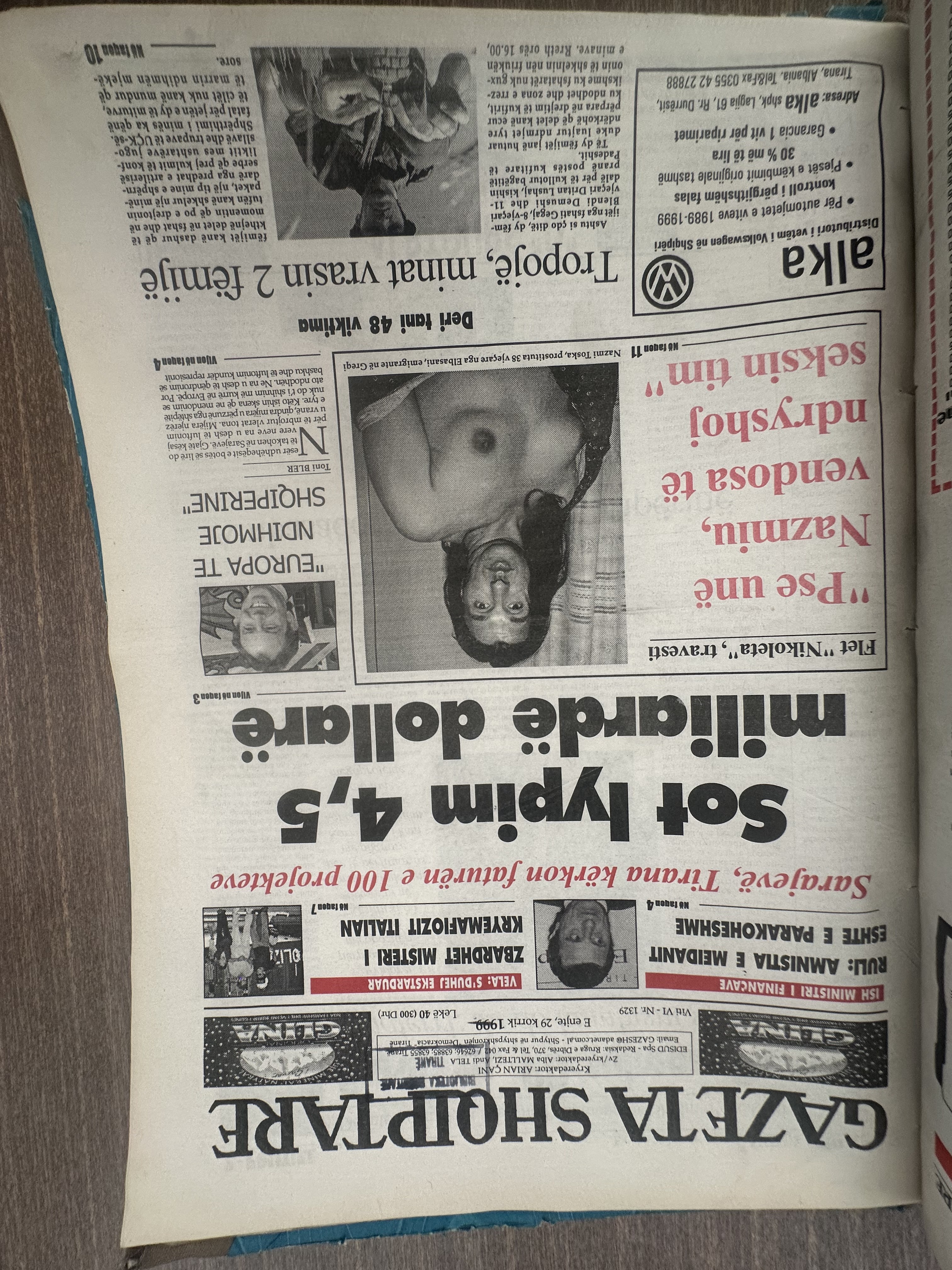 Gazeta Shqiptare 1999-07-29
