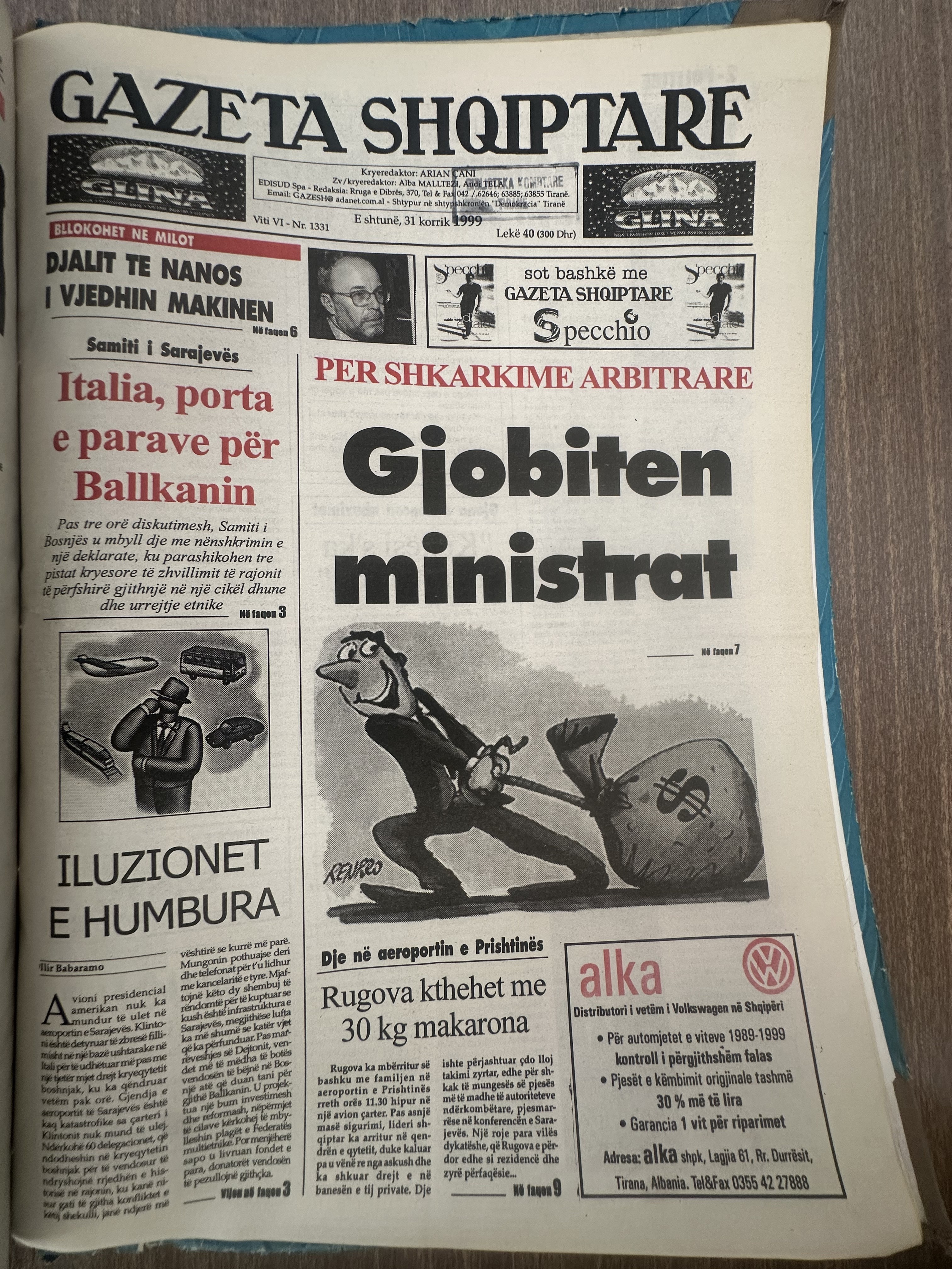 Gazeta Shqiptare 1999-07-31