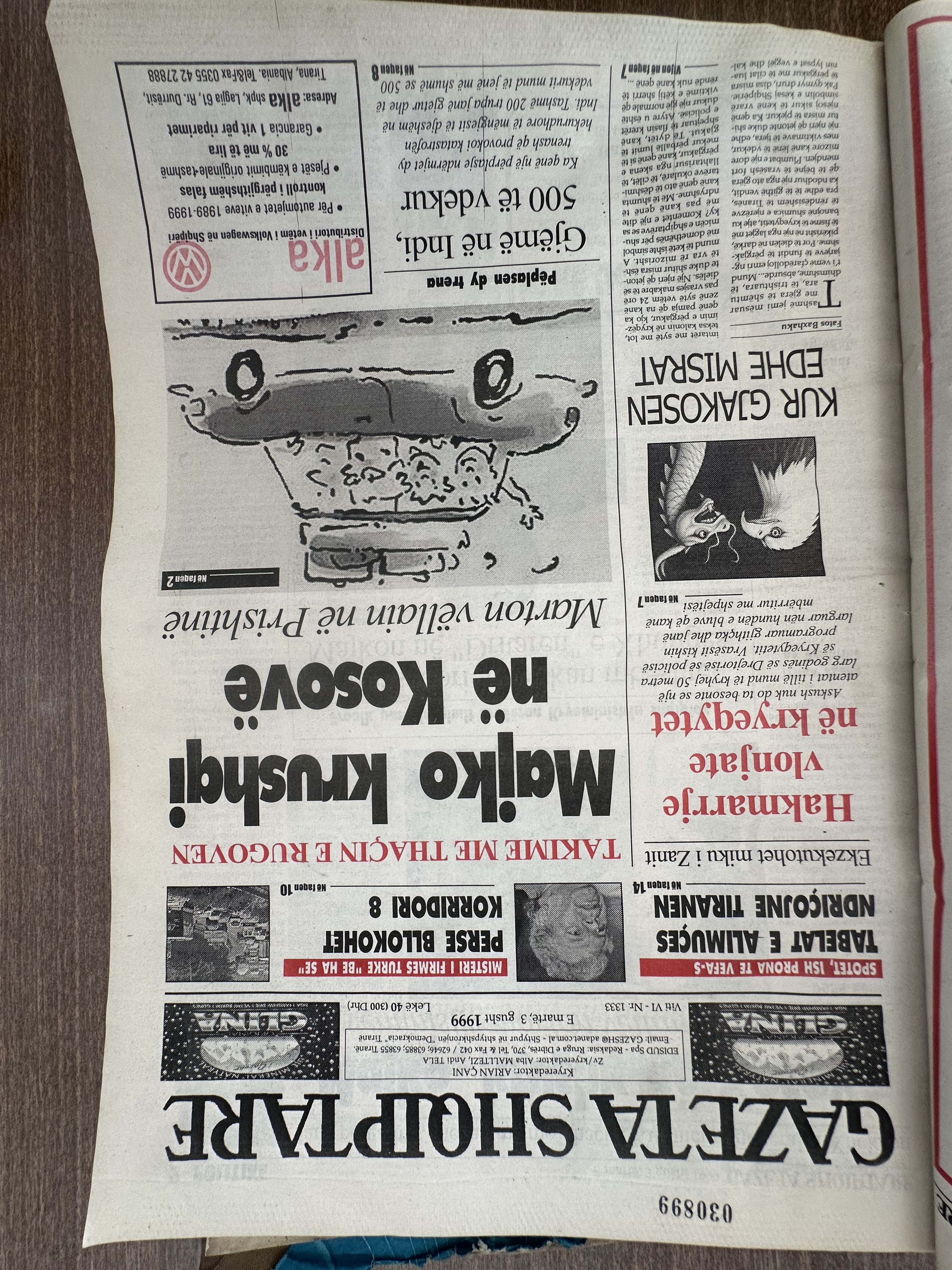 Gazeta Shqiptare 1999-08-03
