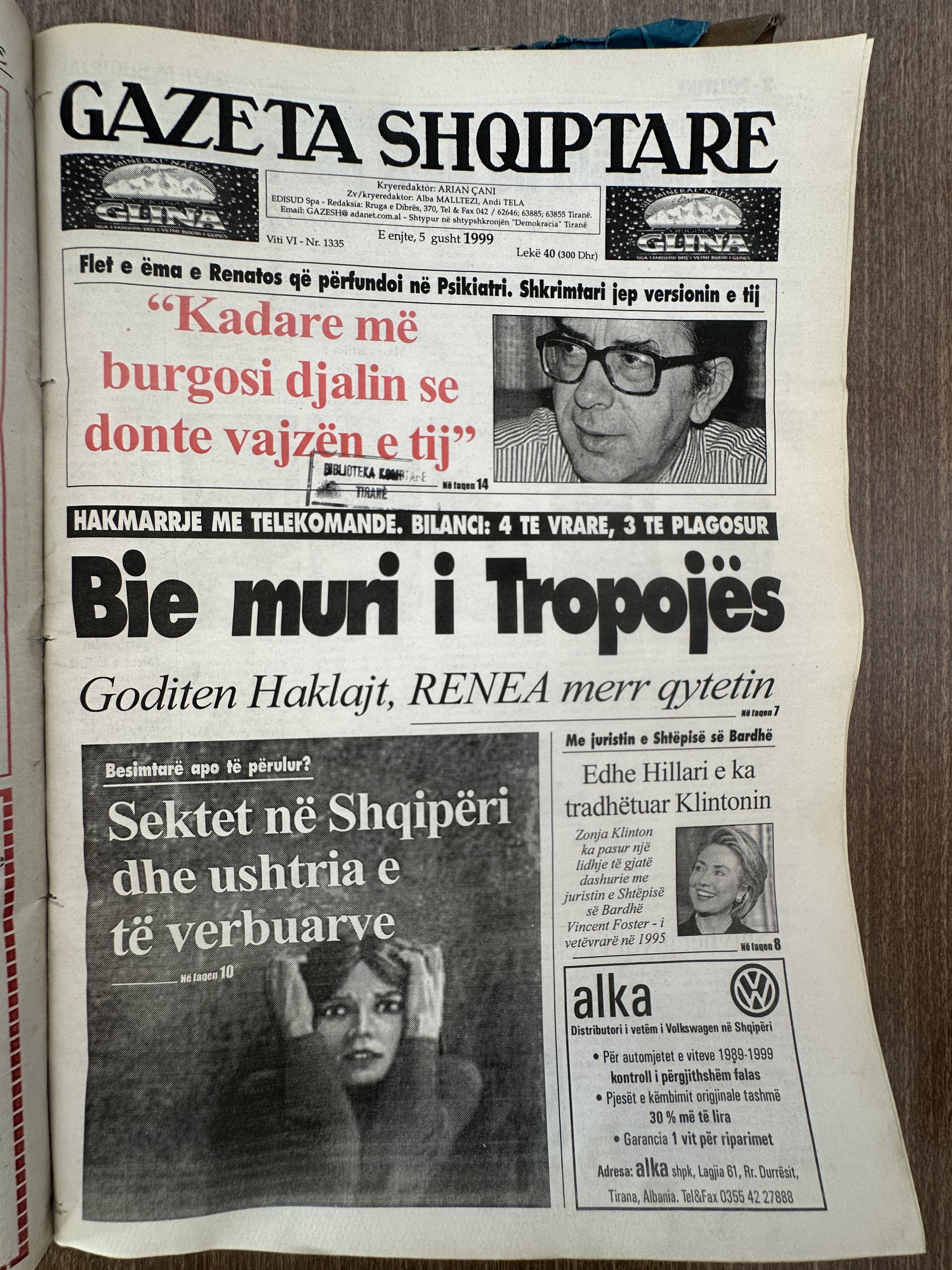 Gazeta Shqiptare 1999-08-05