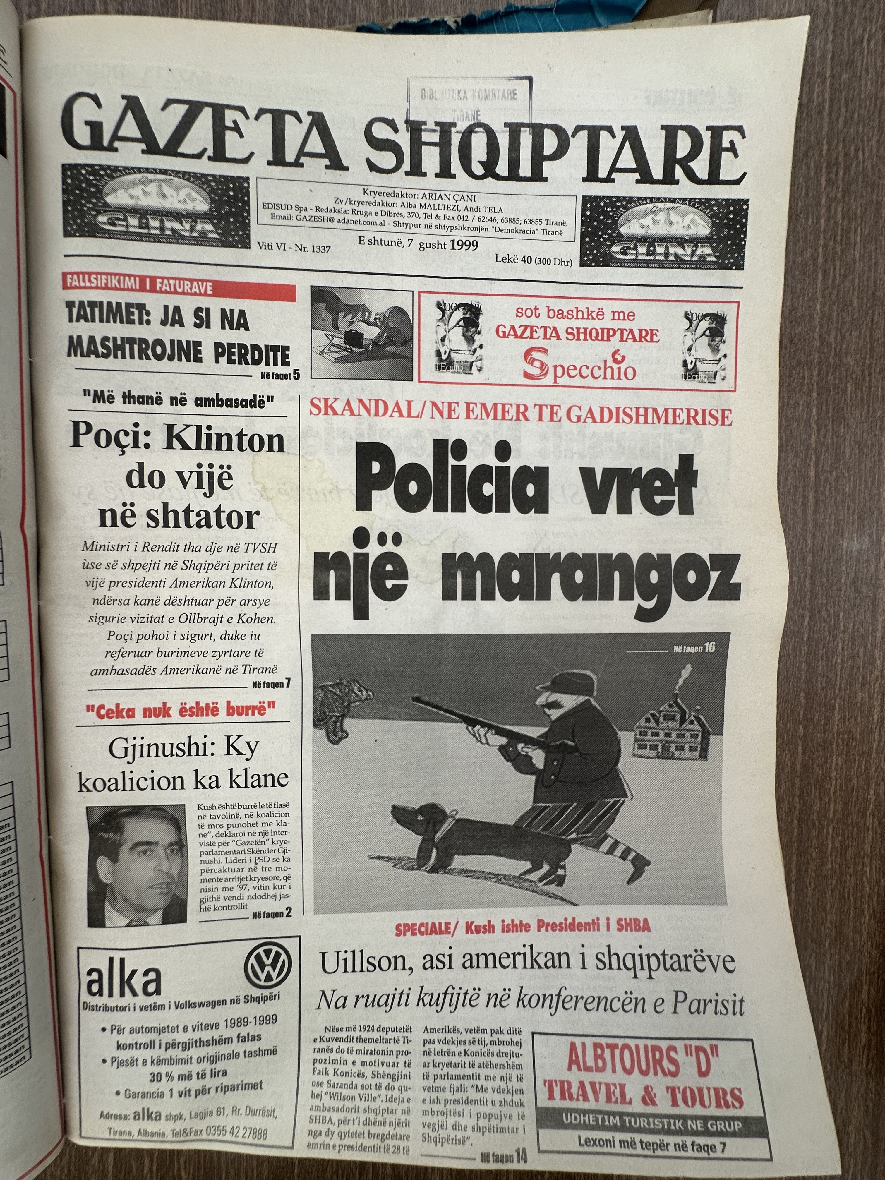 Gazeta Shqiptare 1999-08-07
