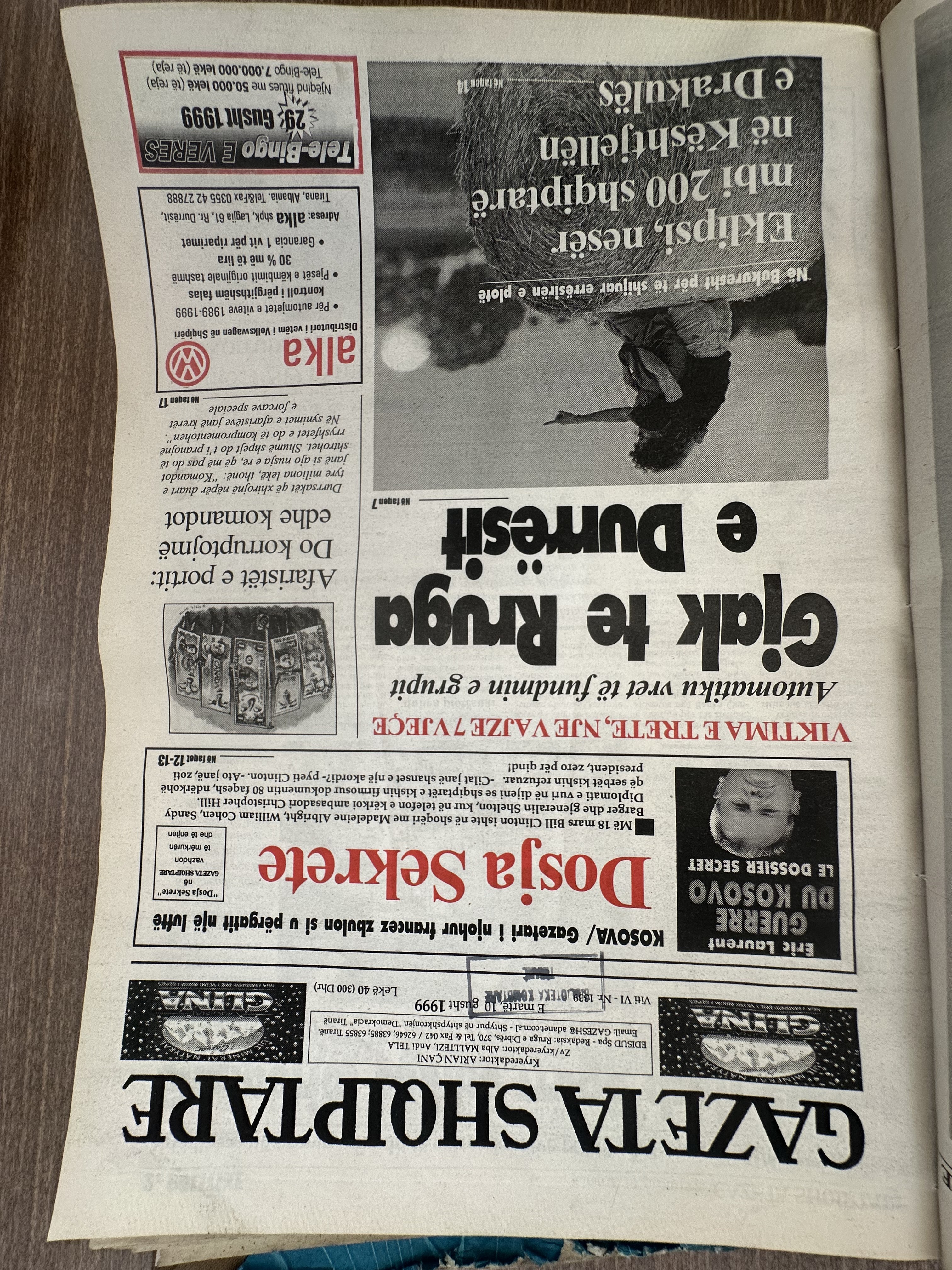 Gazeta Shqiptare 1999-08-10