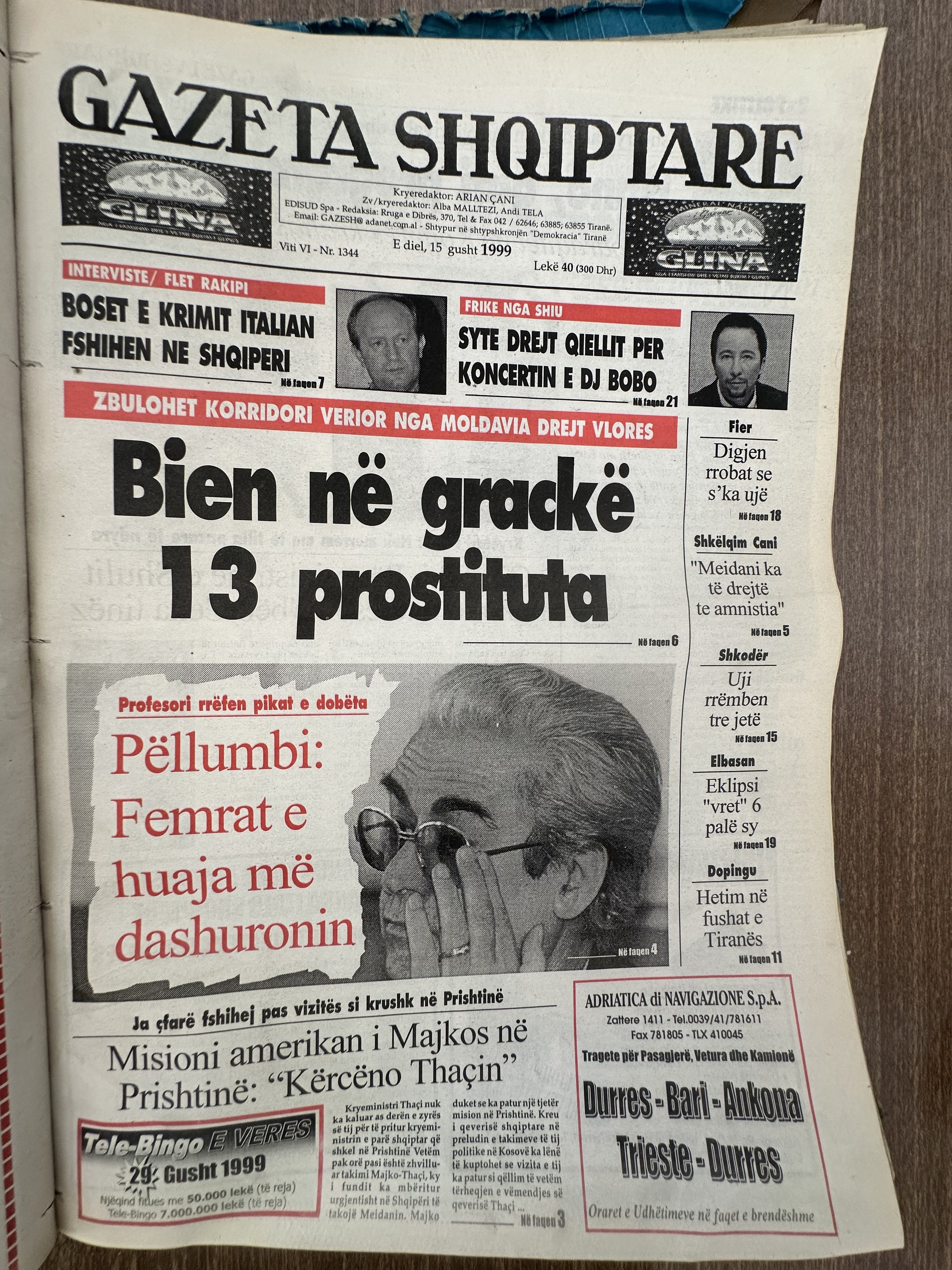 Gazeta Shqiptare 1999-08-15