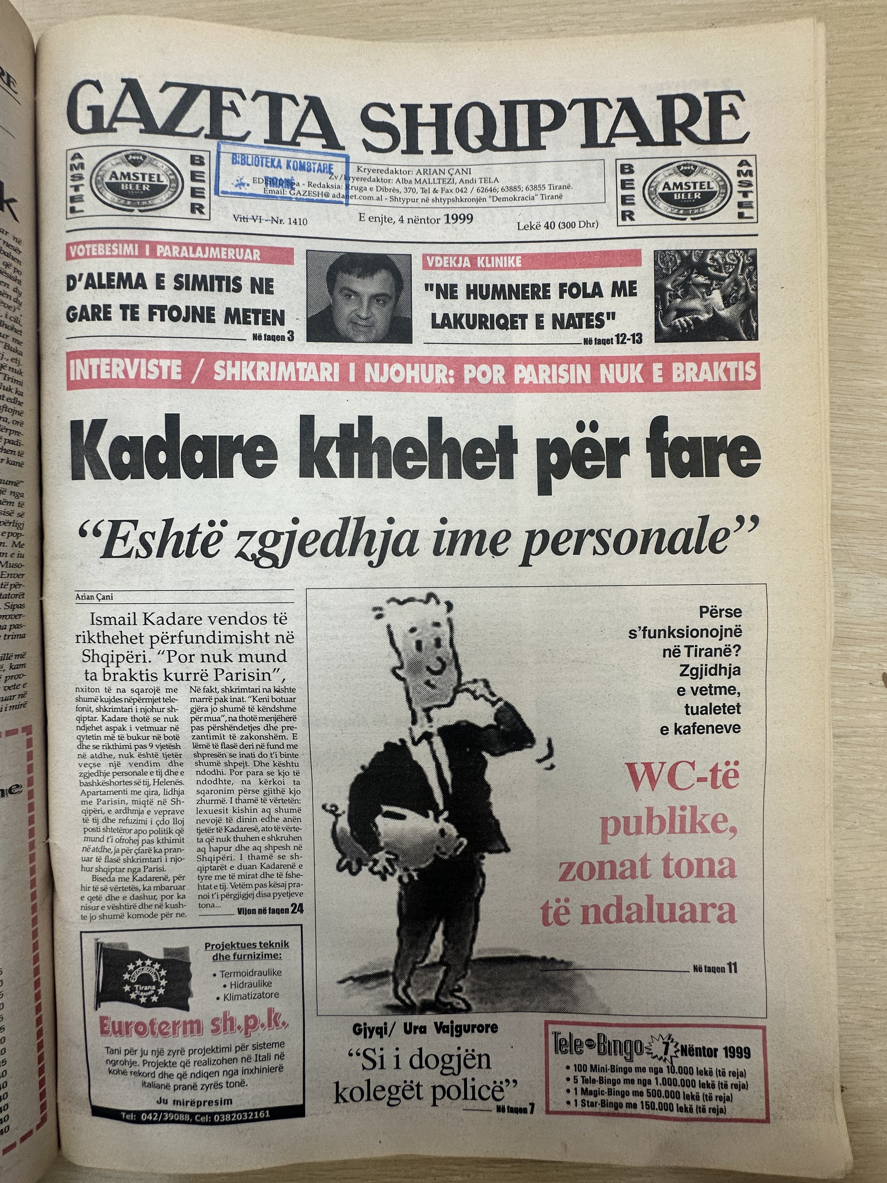 Gazeta Shqiptare 1999-11-04
