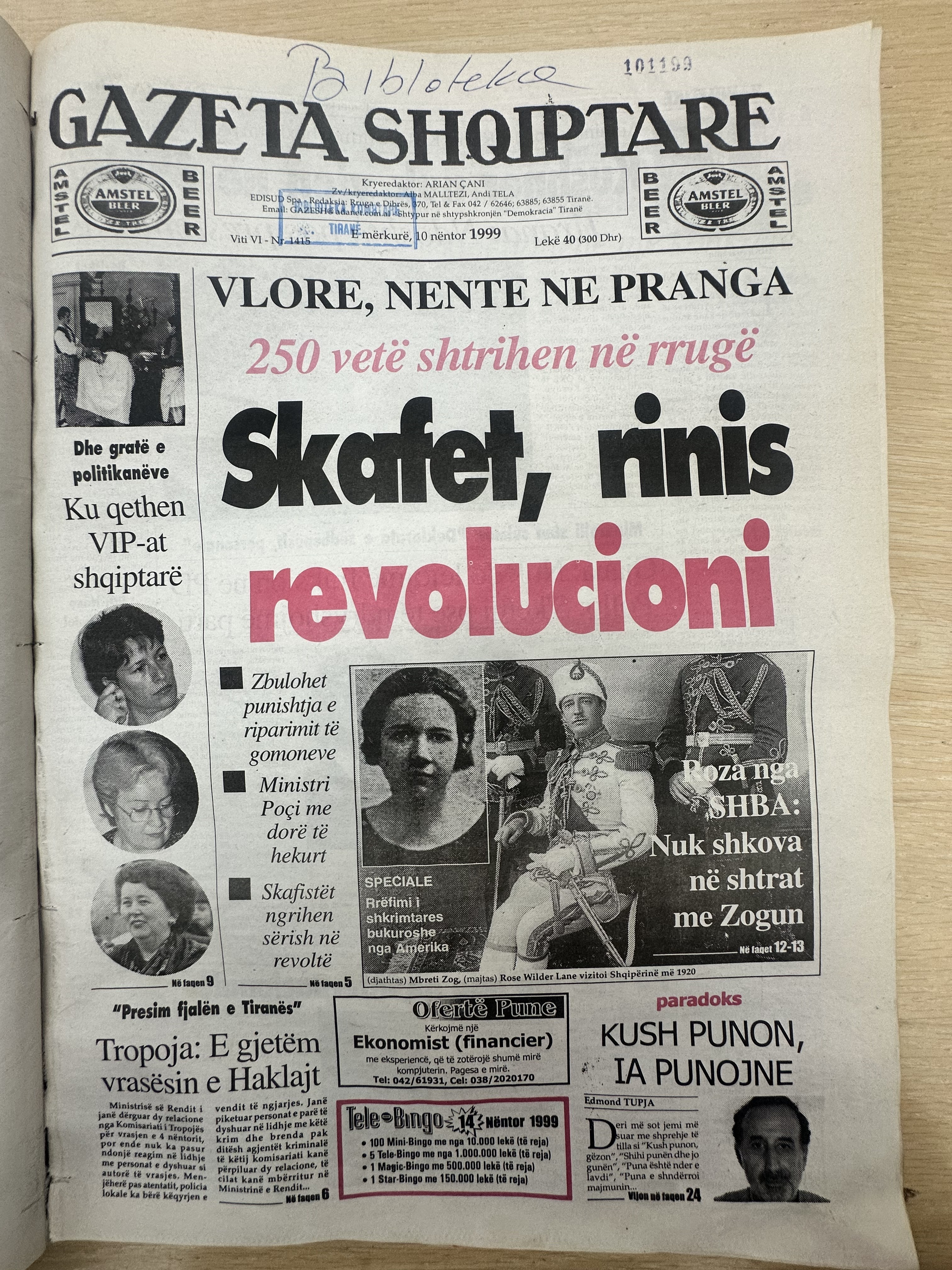 Gazeta Shqiptare 1999-11-10