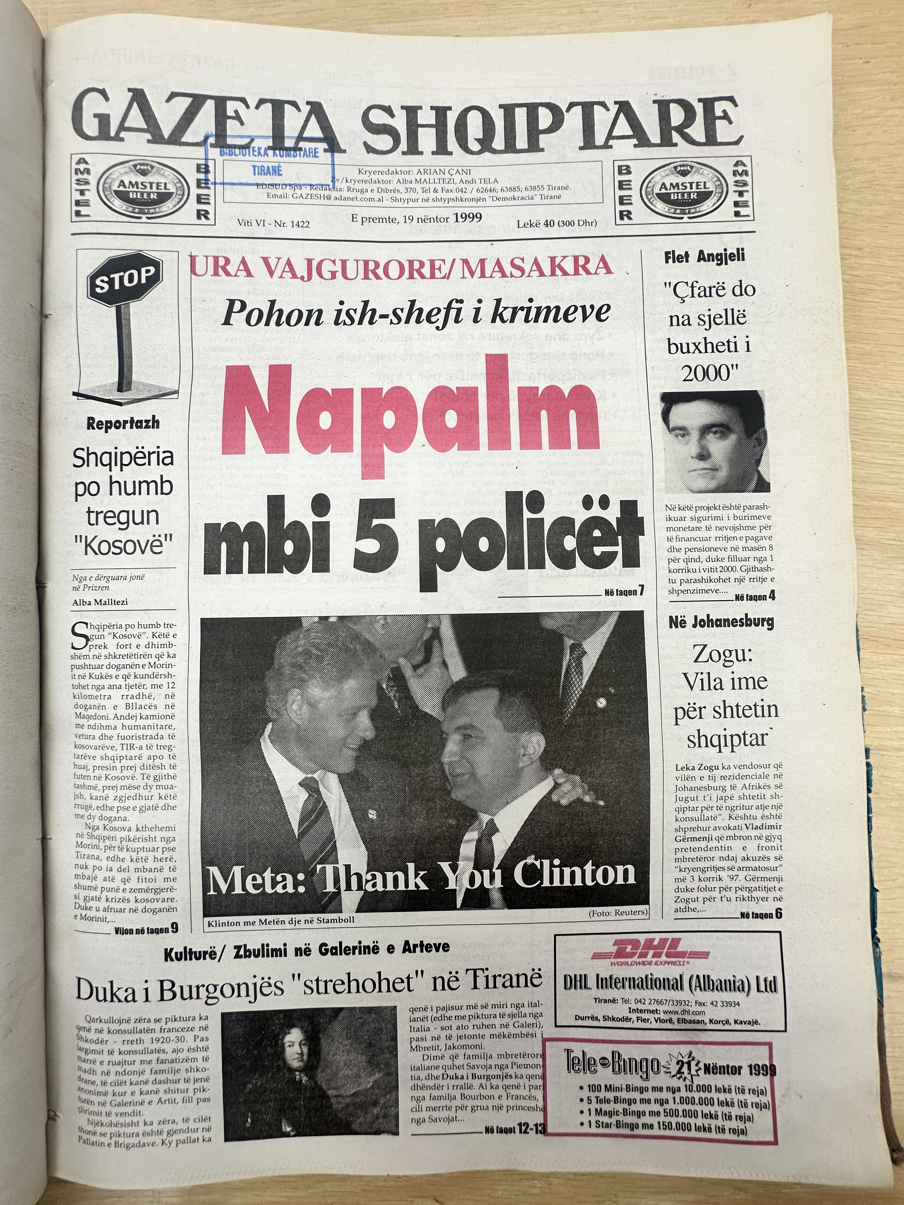 Gazeta Shqiptare 1999-11-19