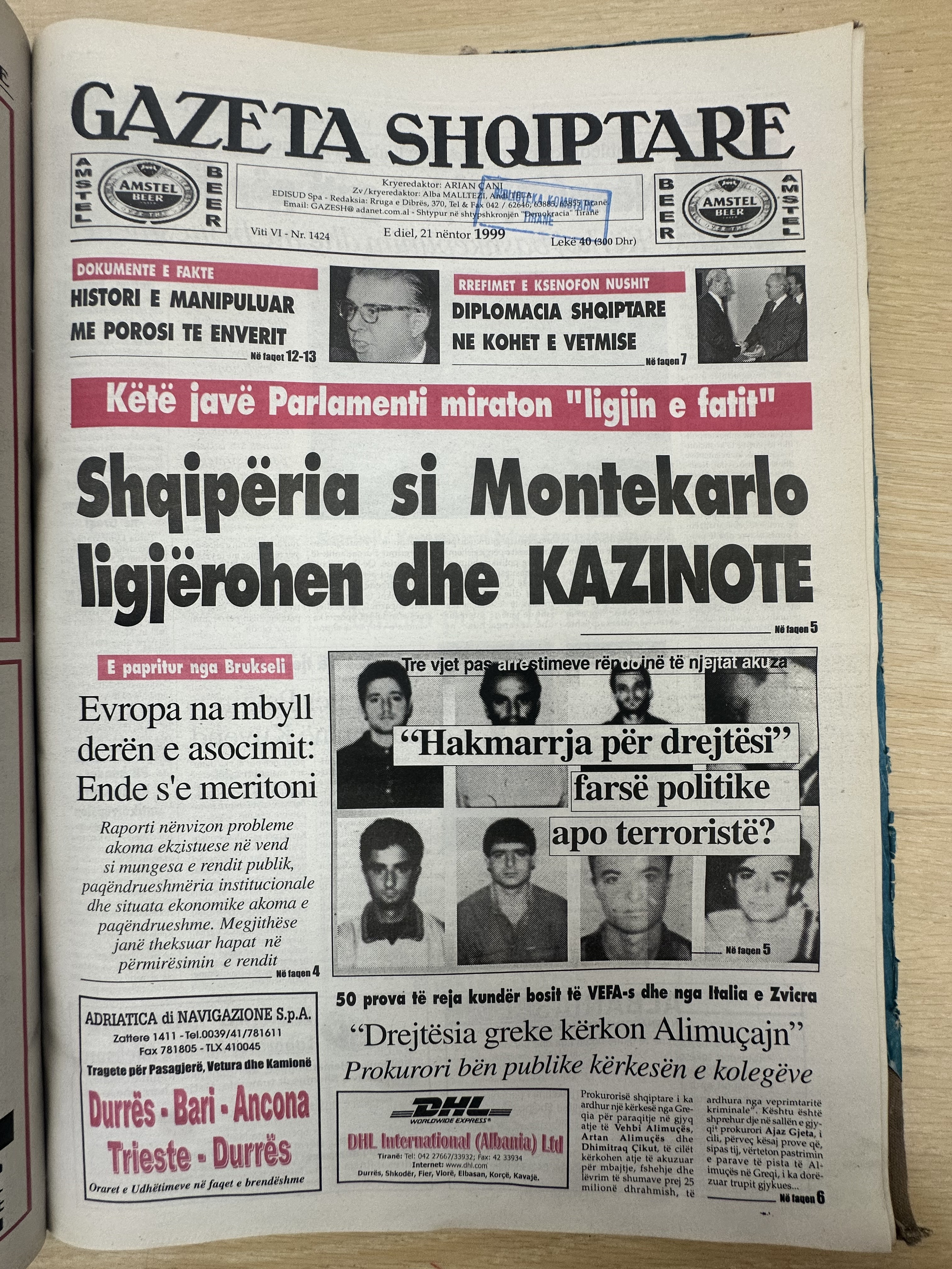 Gazeta Shqiptare 1999-11-21