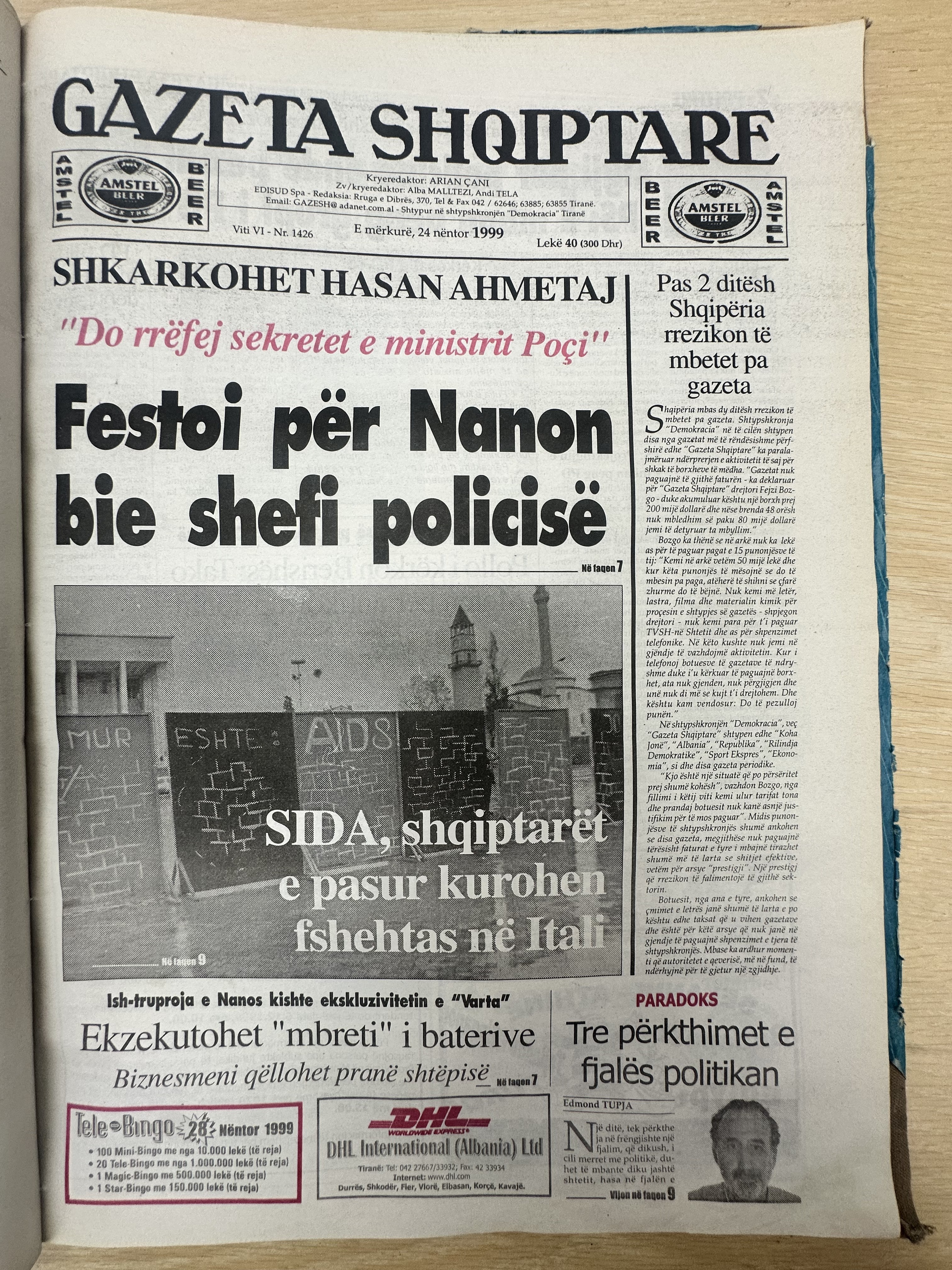 Gazeta Shqiptare 1999-11-24