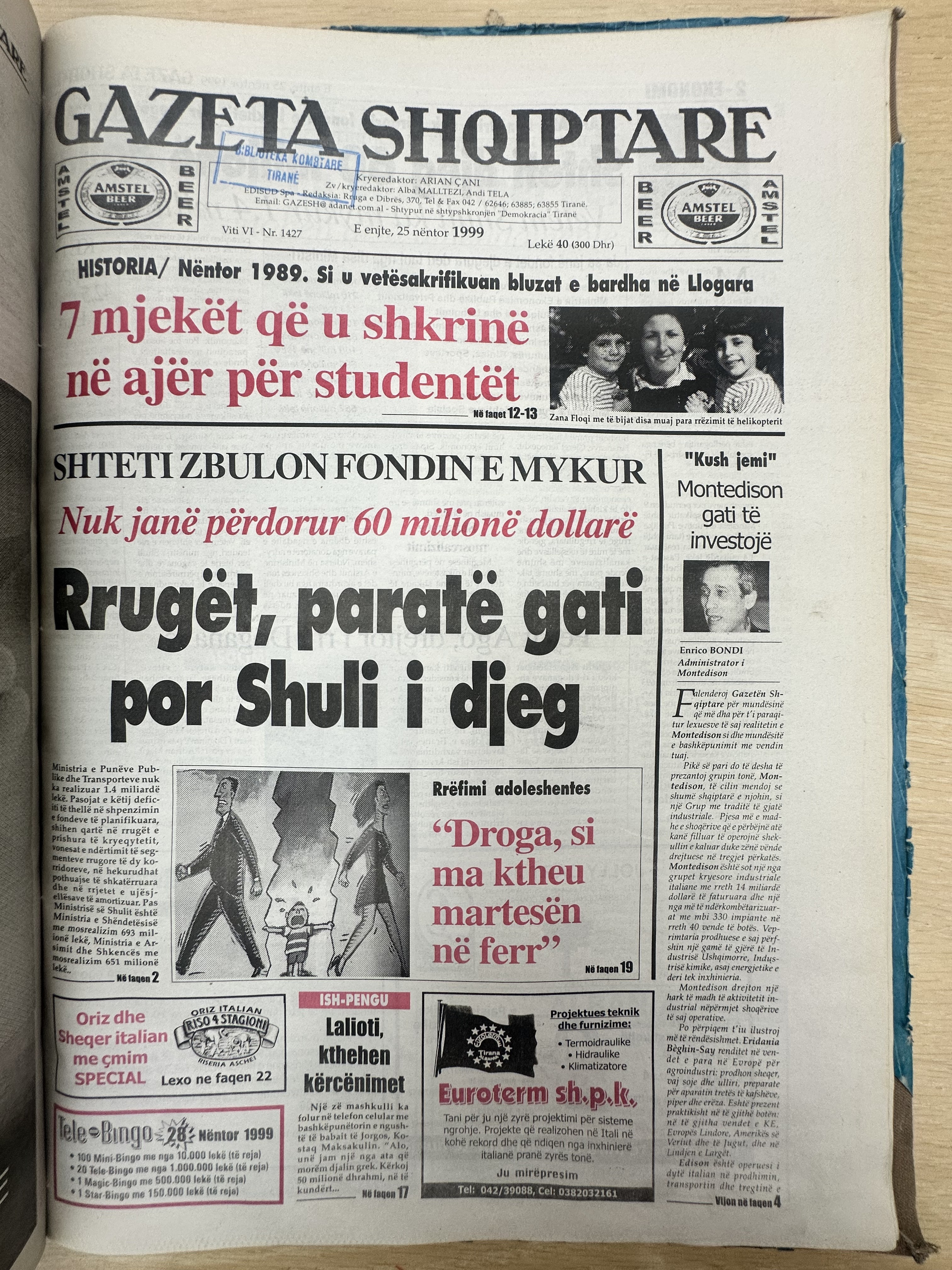 Gazeta Shqiptare 1999-11-25