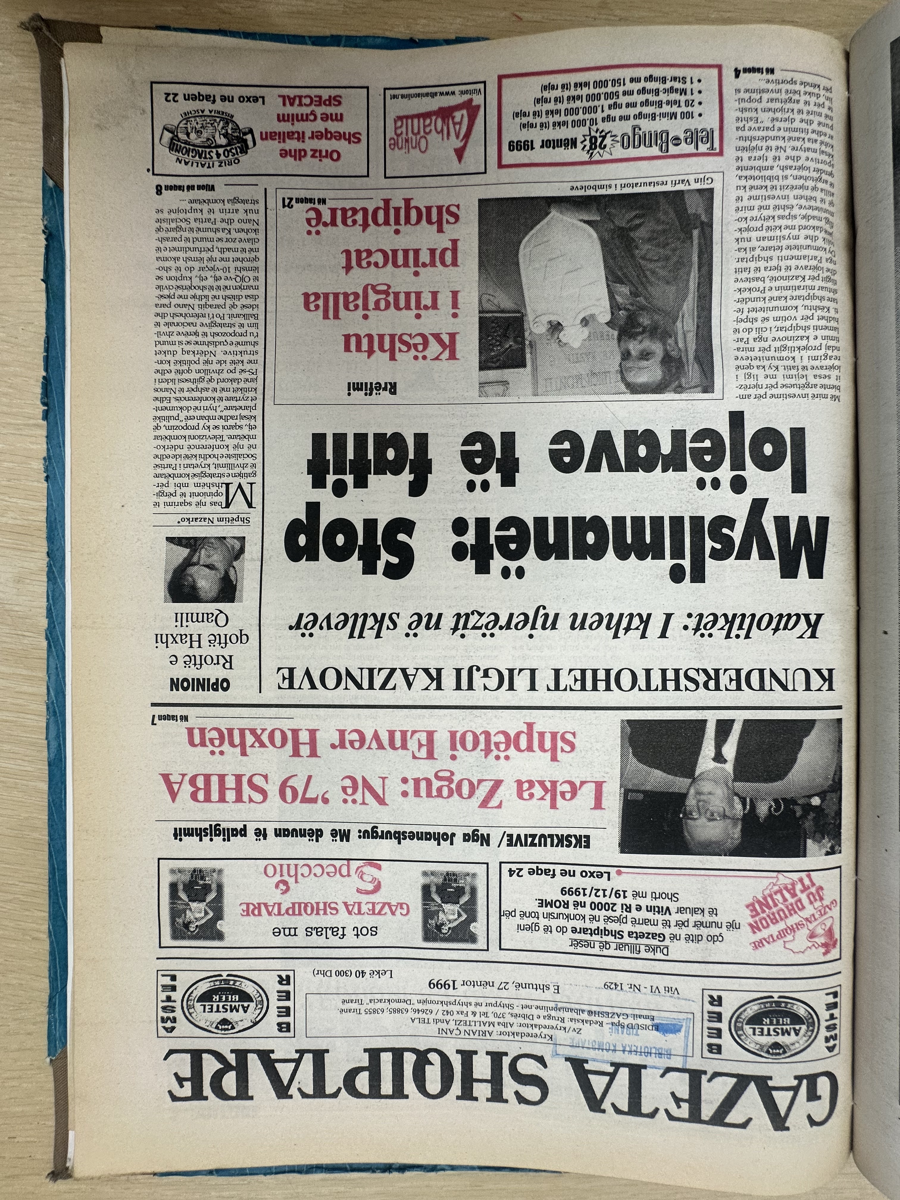 Gazeta Shqiptare 1999-11-27