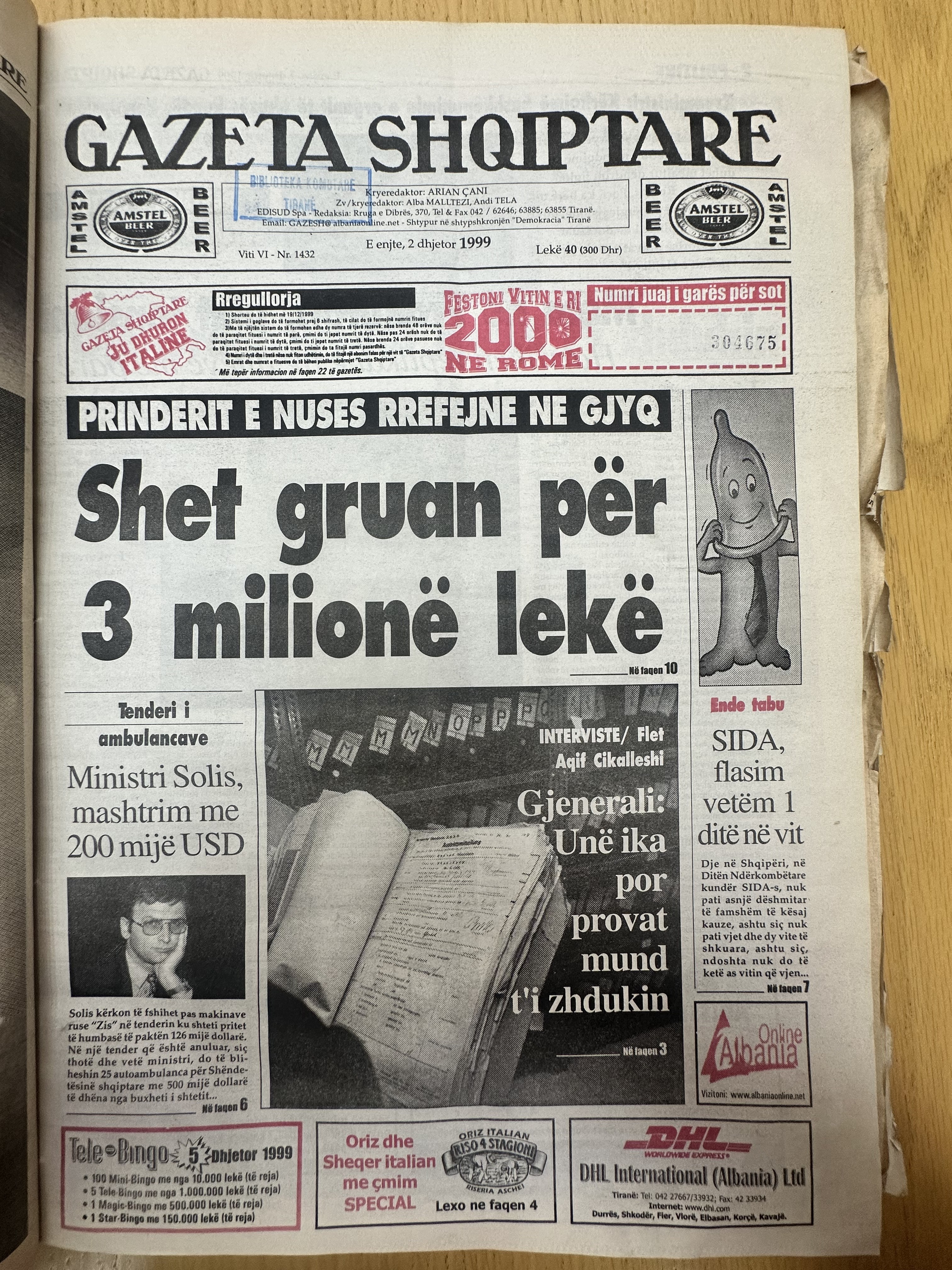 Gazeta Shqiptare 1999-12-02