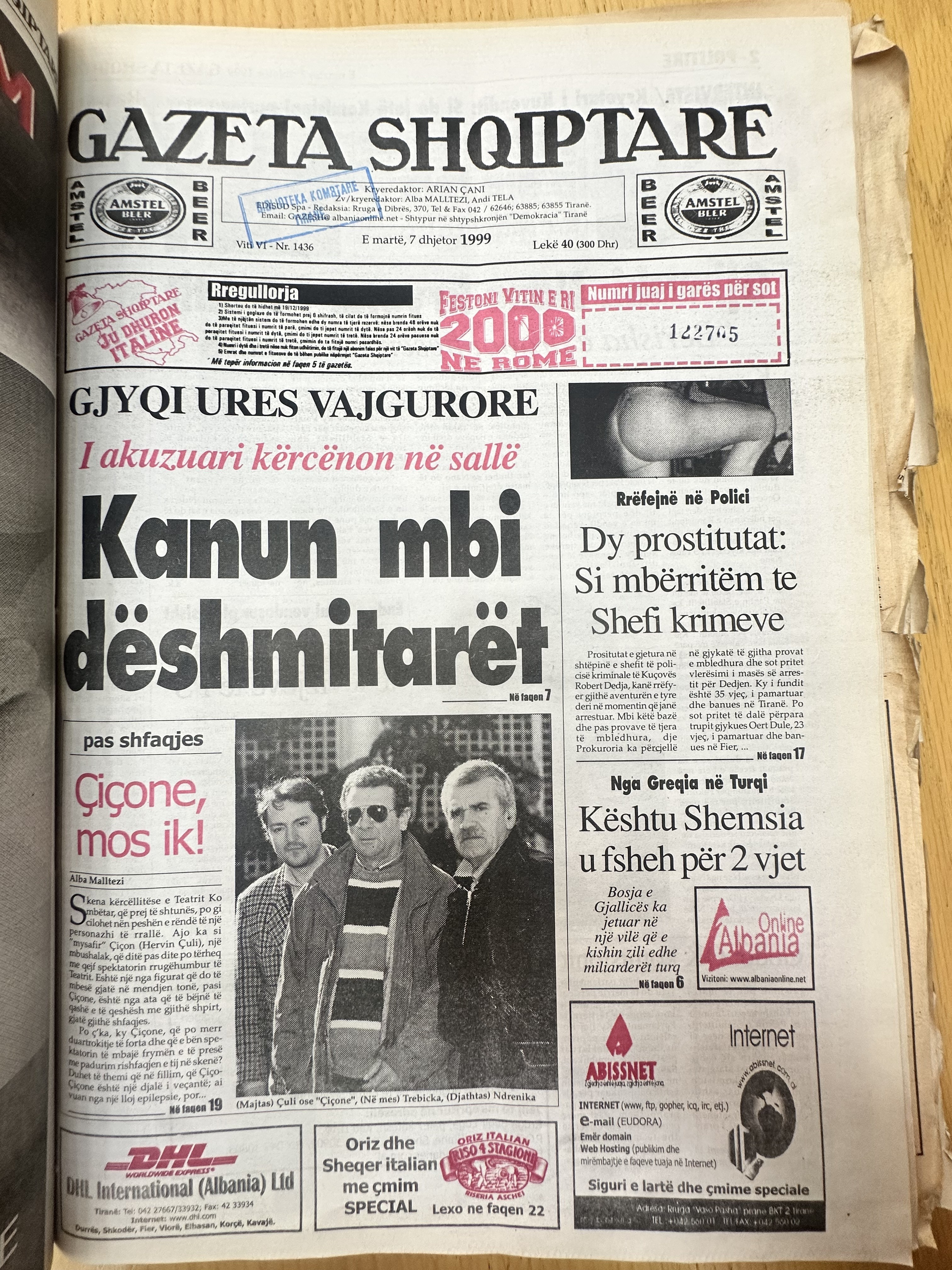 Gazeta Shqiptare 1999-12-07