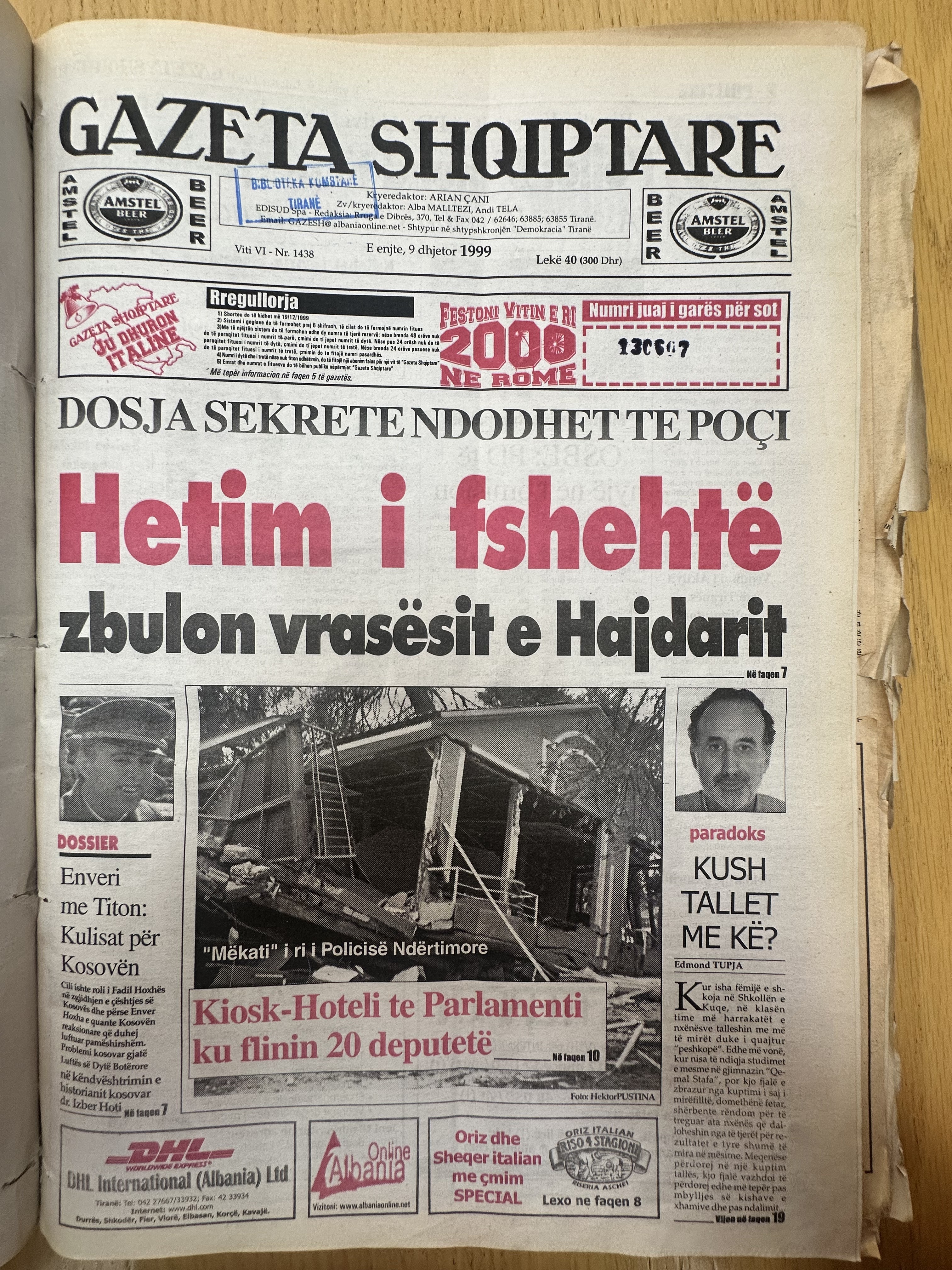 Gazeta Shqiptare 1999-12-09