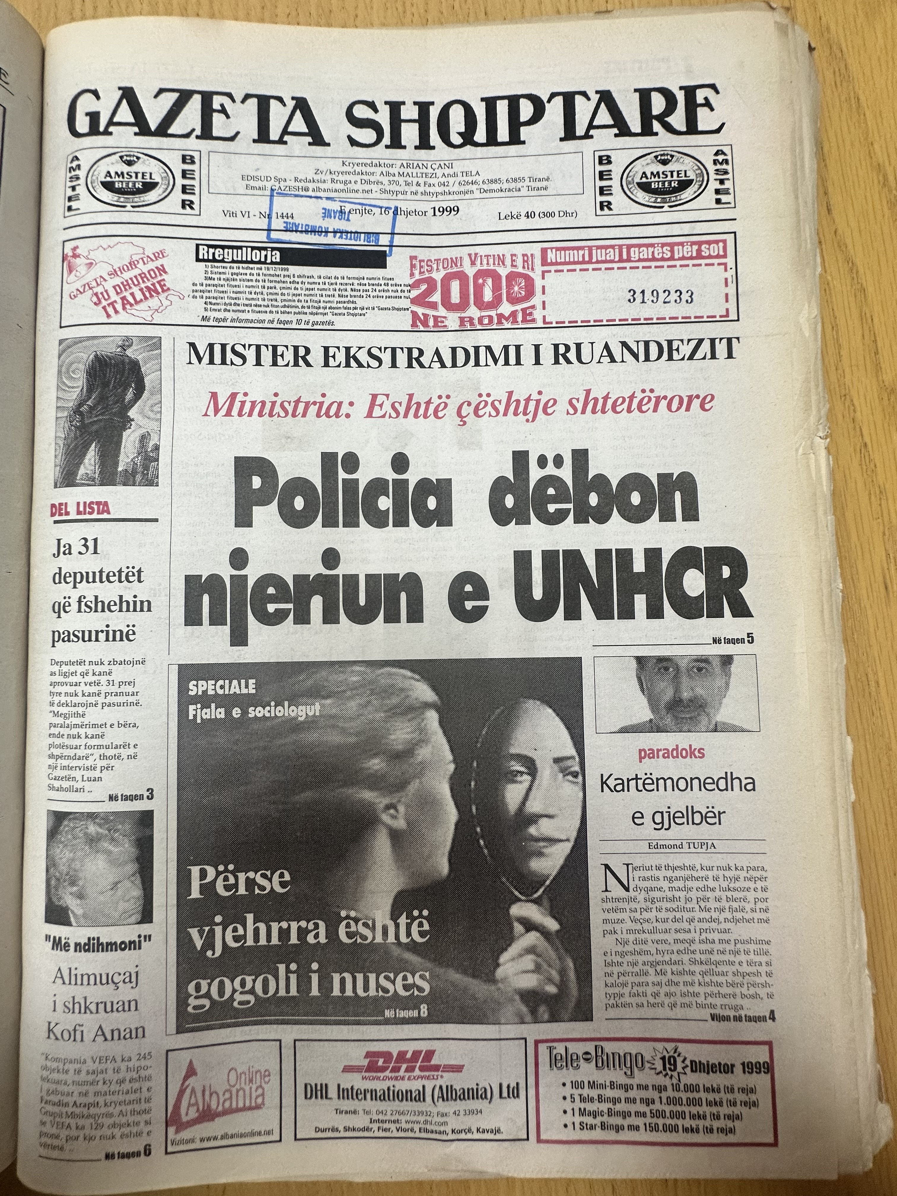 Gazeta Shqiptare 1999-10-18