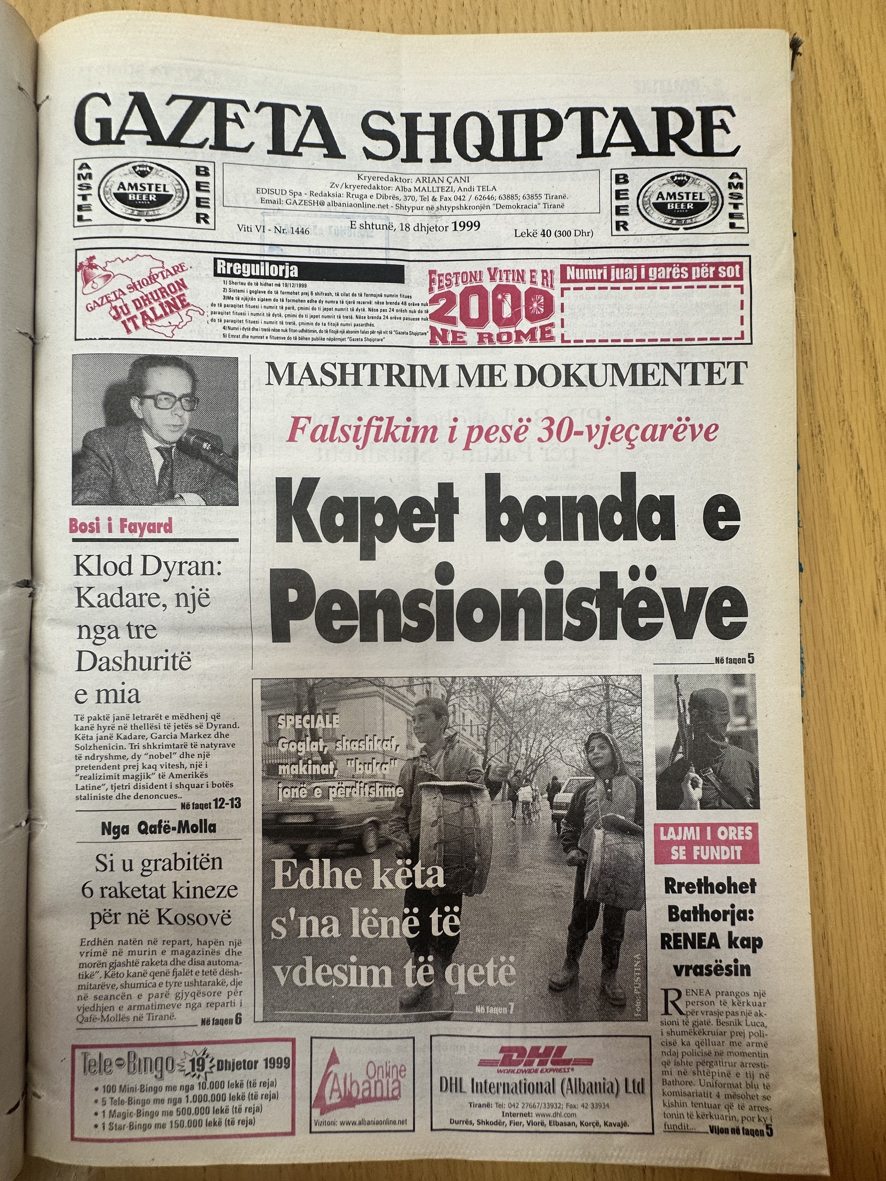 Gazeta Shqiptare 1999-12-18