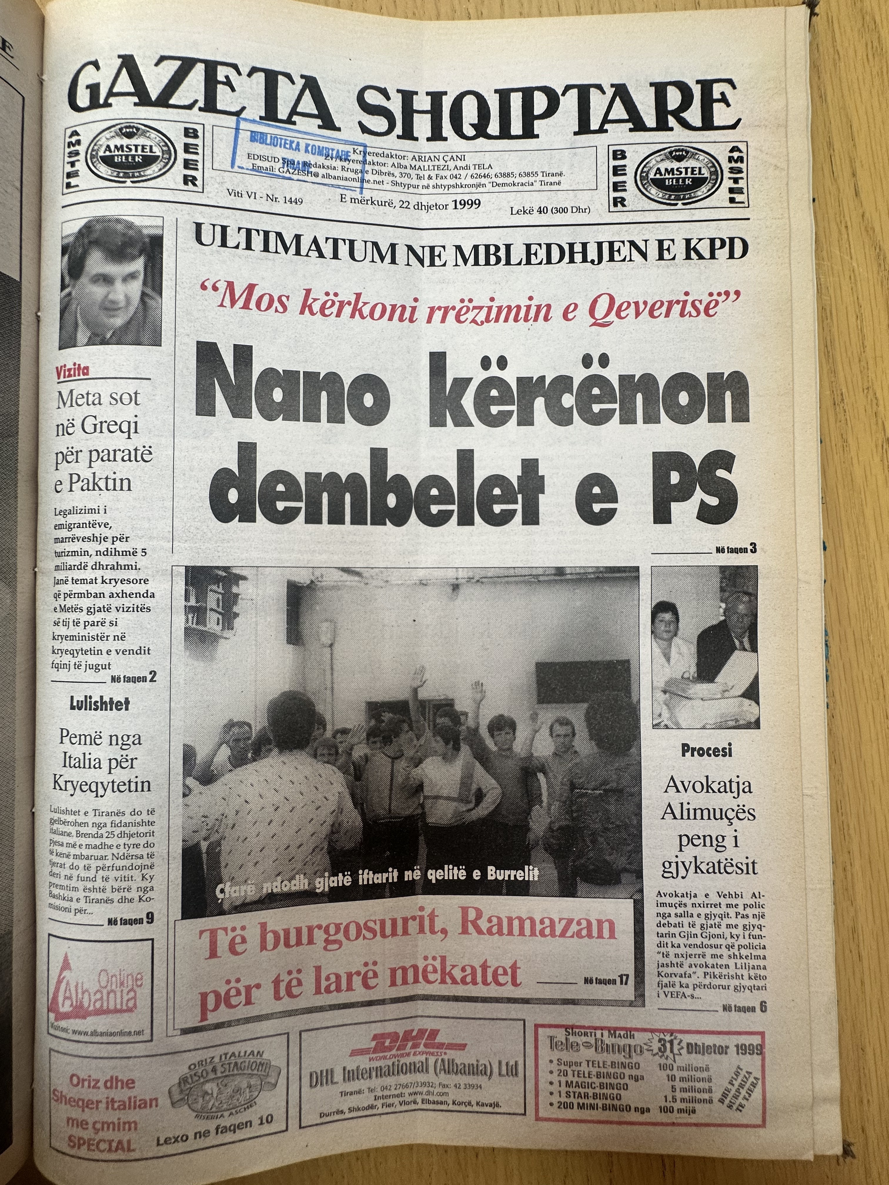 Gazeta Shqiptare 1999-09-22