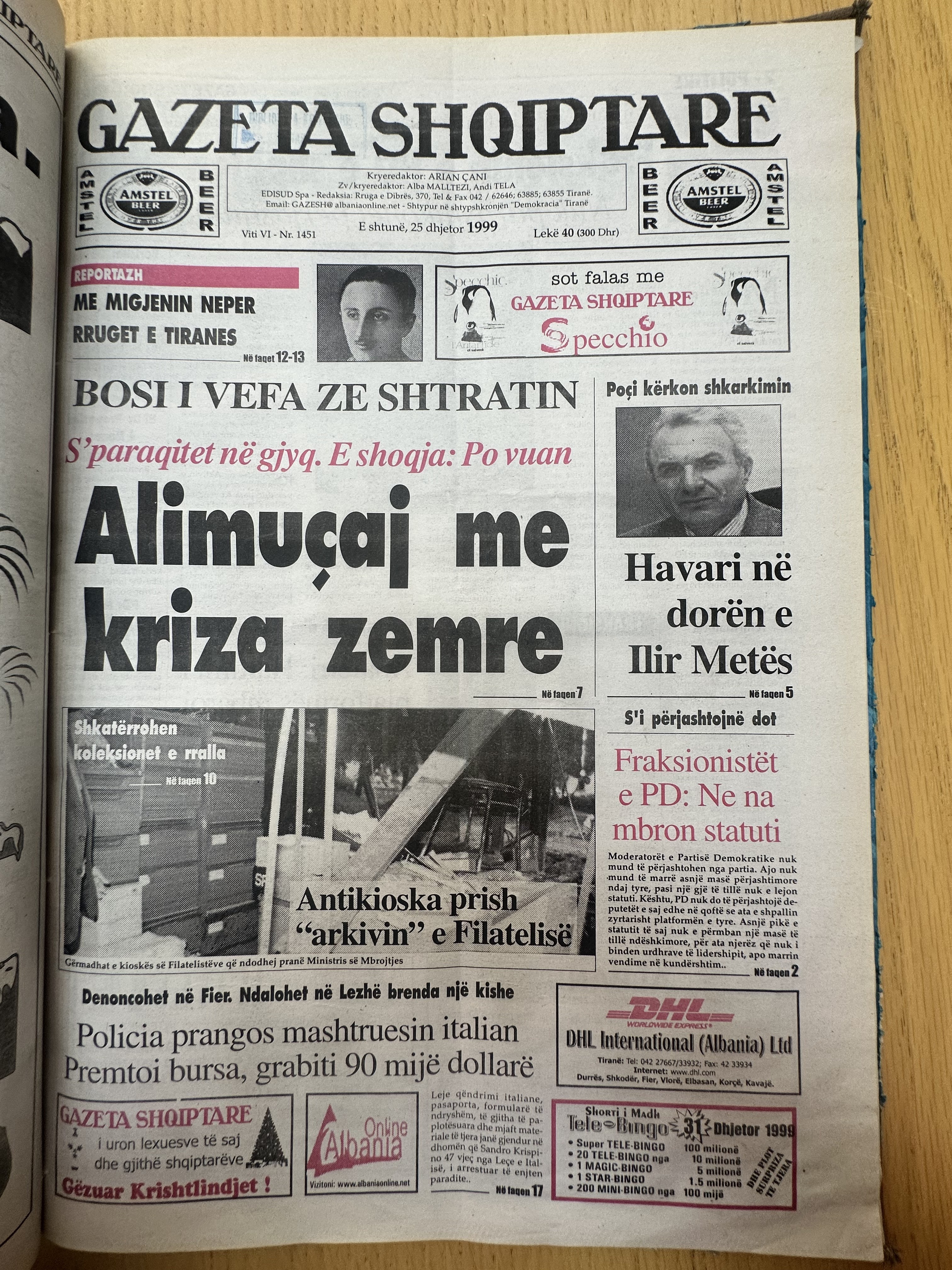 Gazeta Shqiptare 1999-12-25
