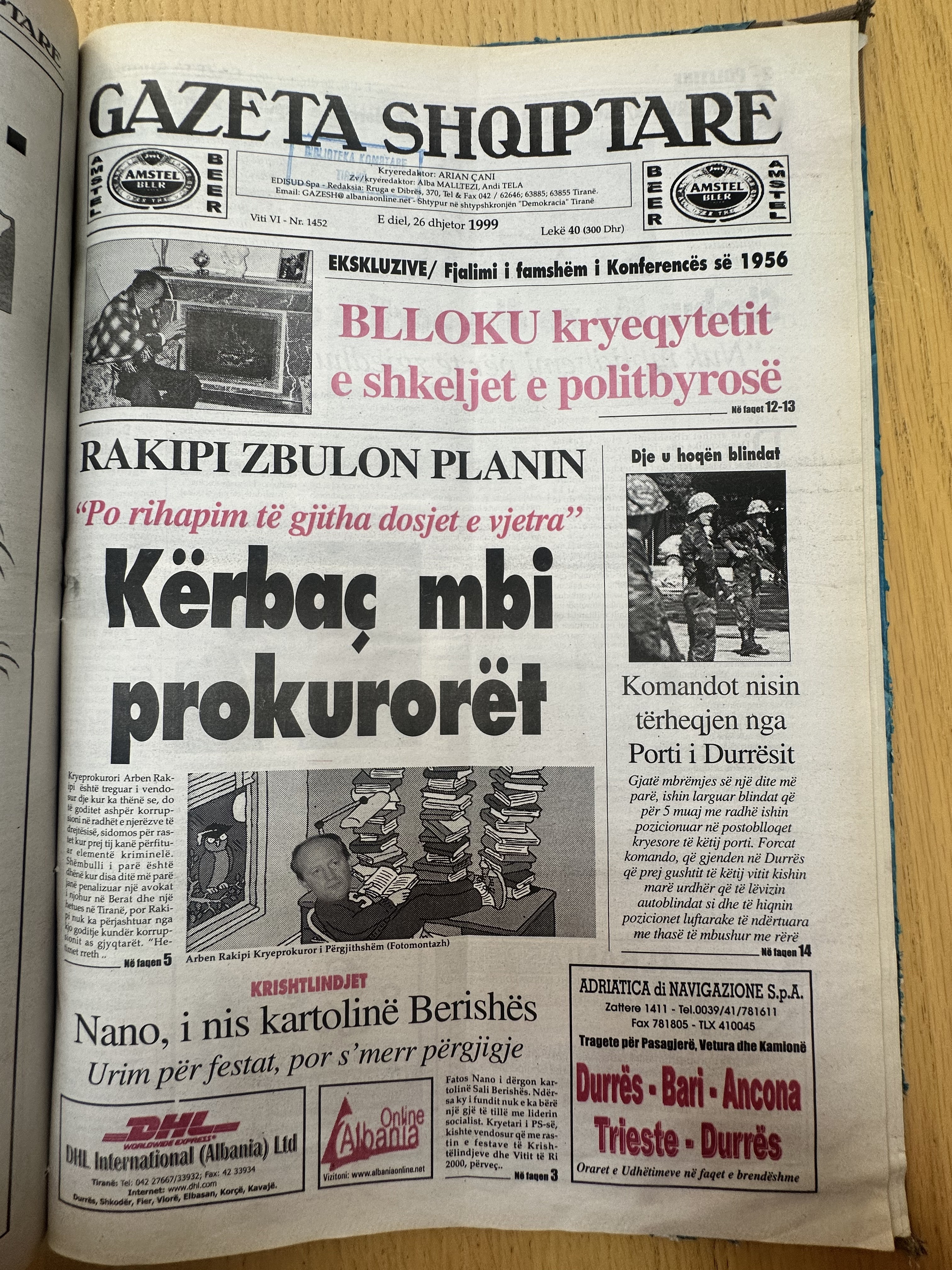 Gazeta Shqiptare 1999-12-26