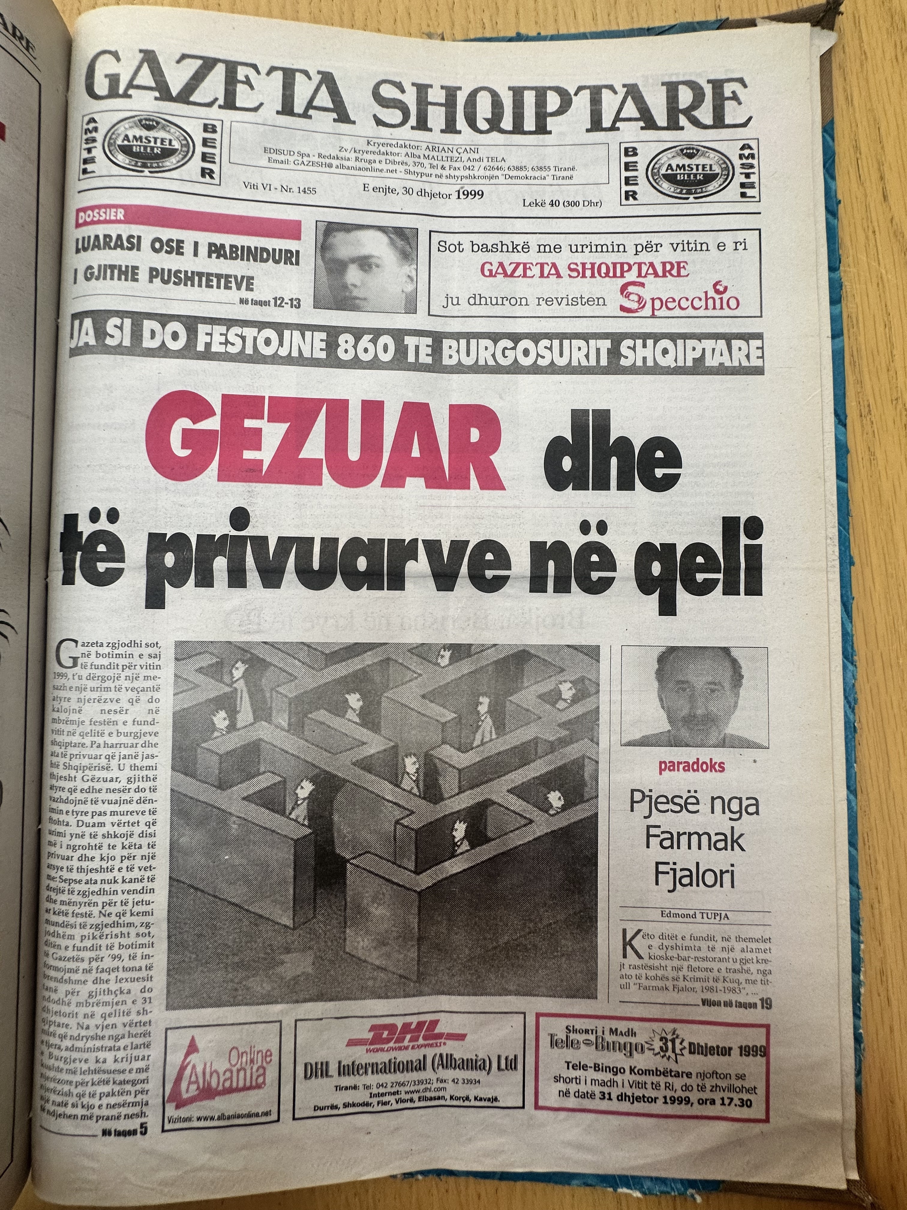 Gazeta Shqiptare 1999-12-30