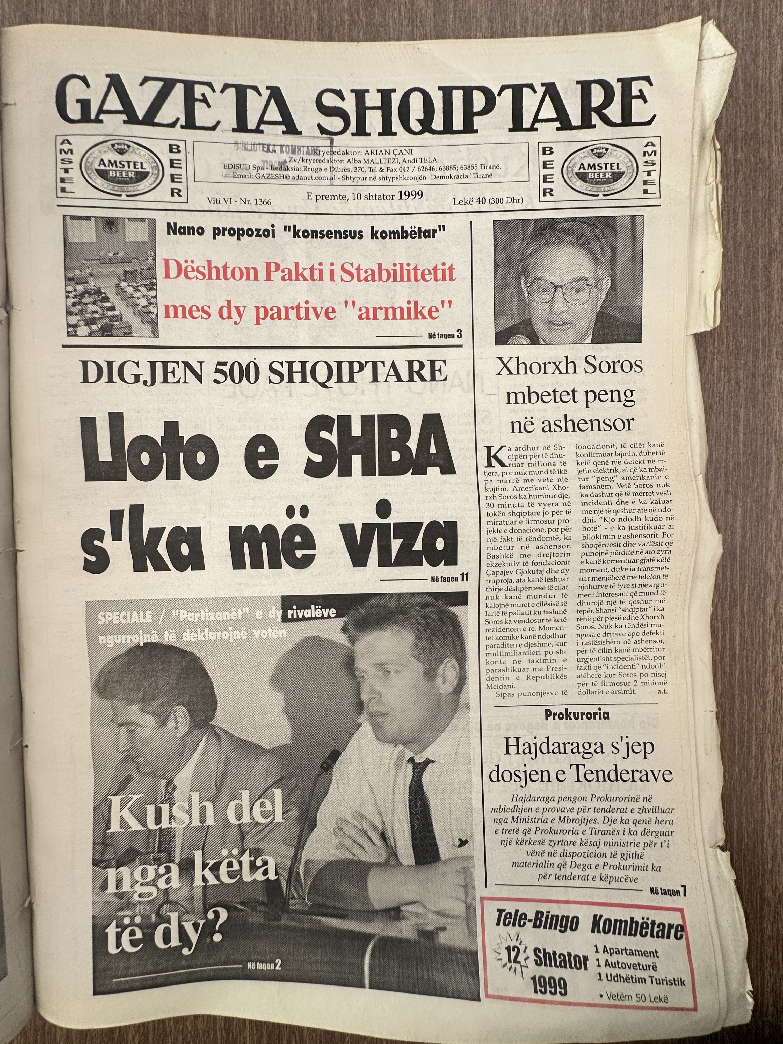 Gazeta Shqiptare 1999-09-10