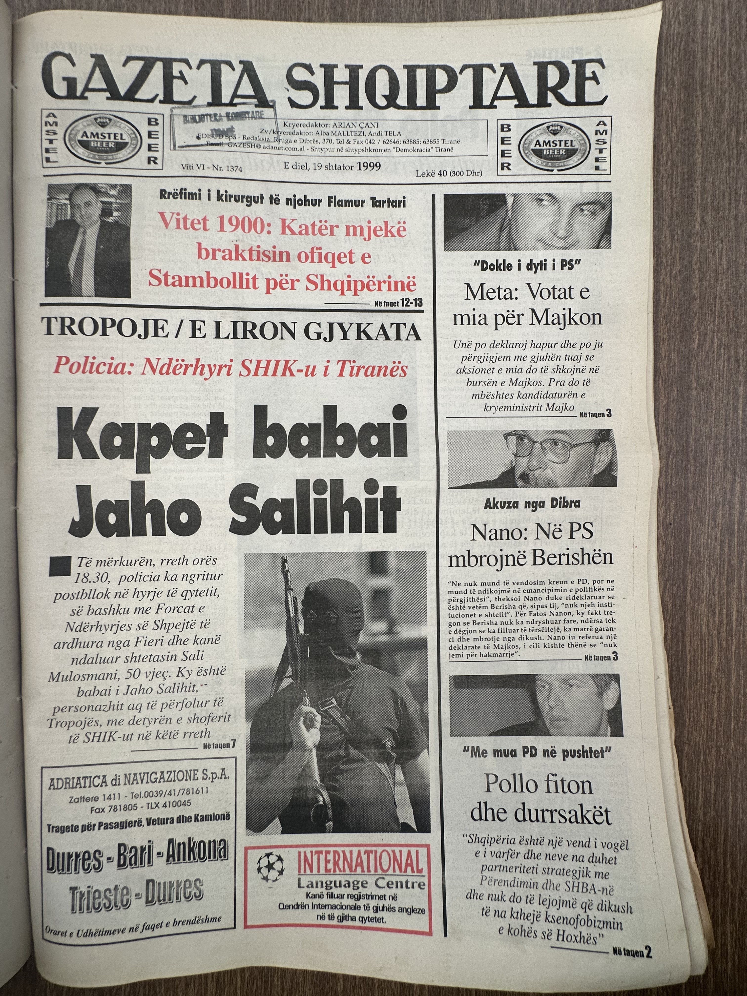 Gazeta Shqiptare 1999-09-19