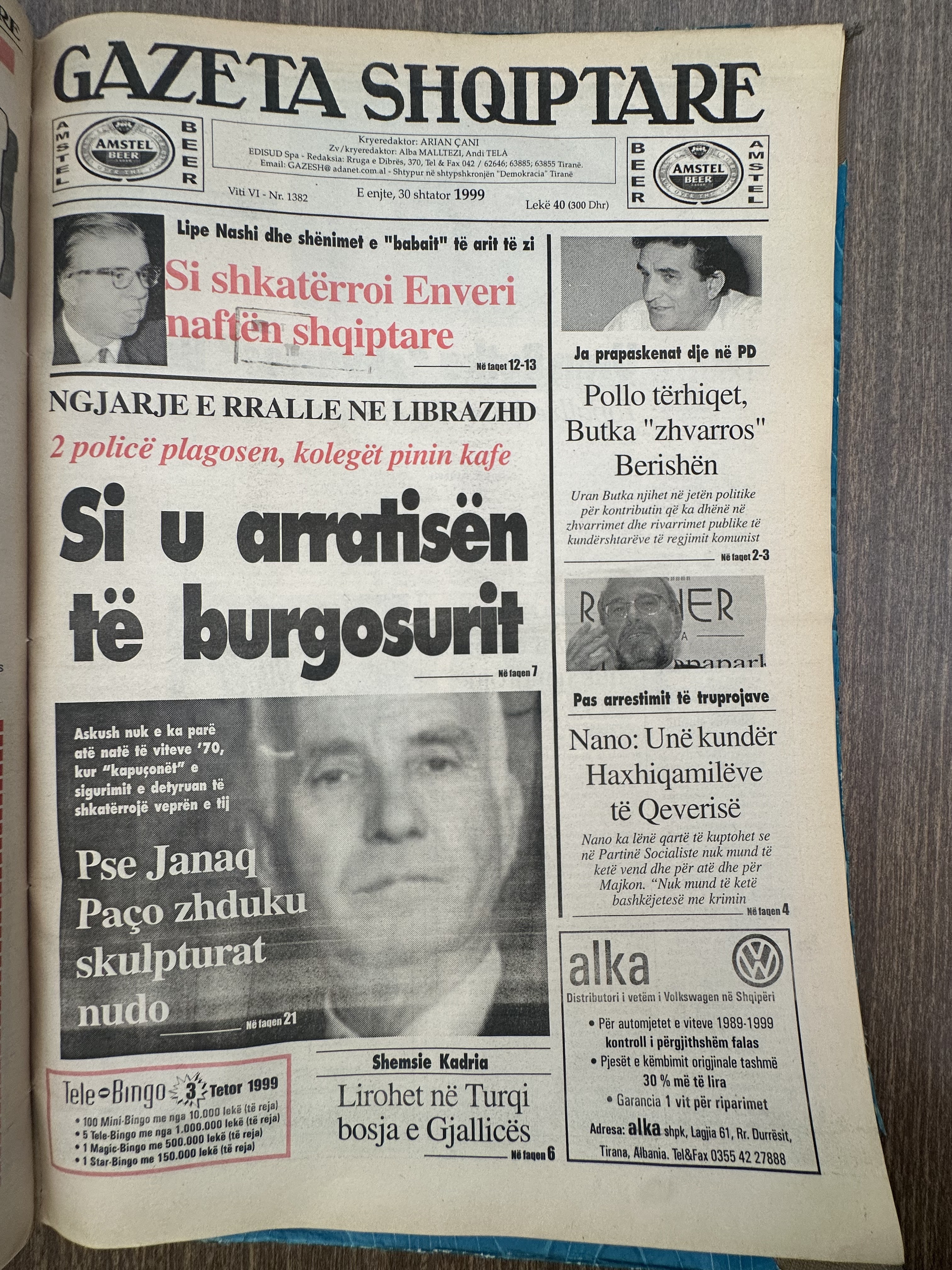 Gazeta Shqiptare 1999-09-30