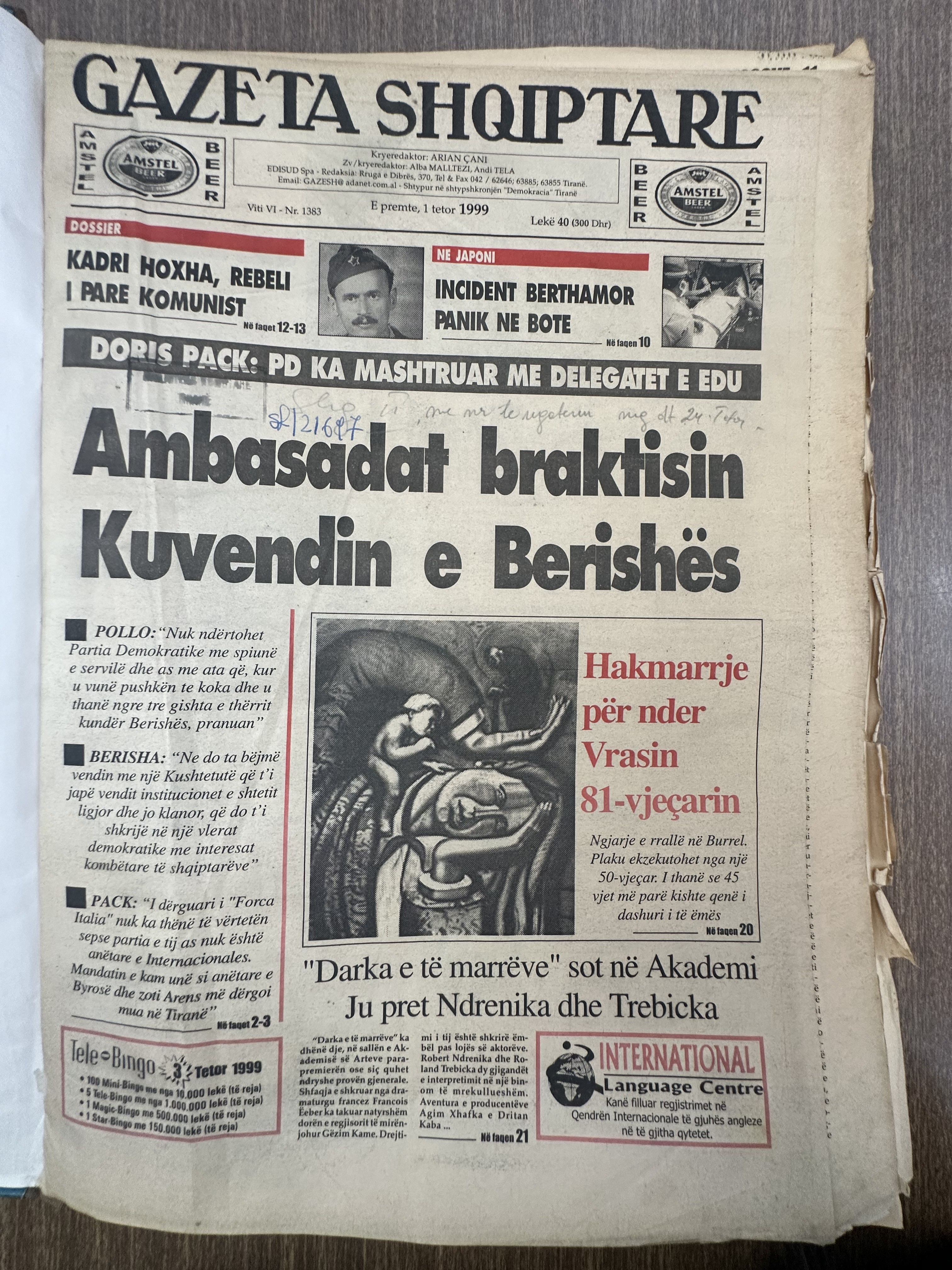 Gazeta Shqiptare 1999-10-01