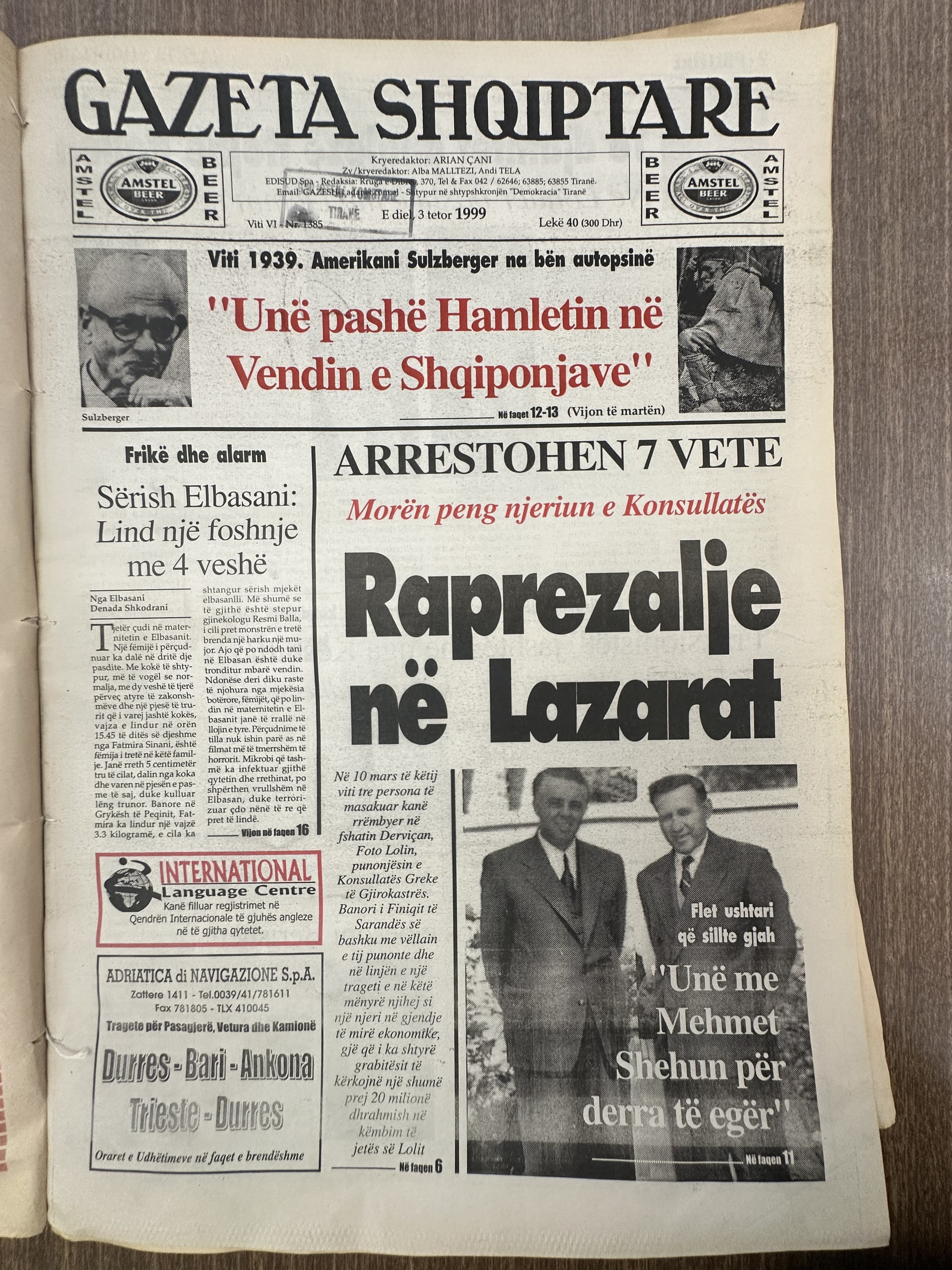 Gazeta Shqiptare 1999-10-03
