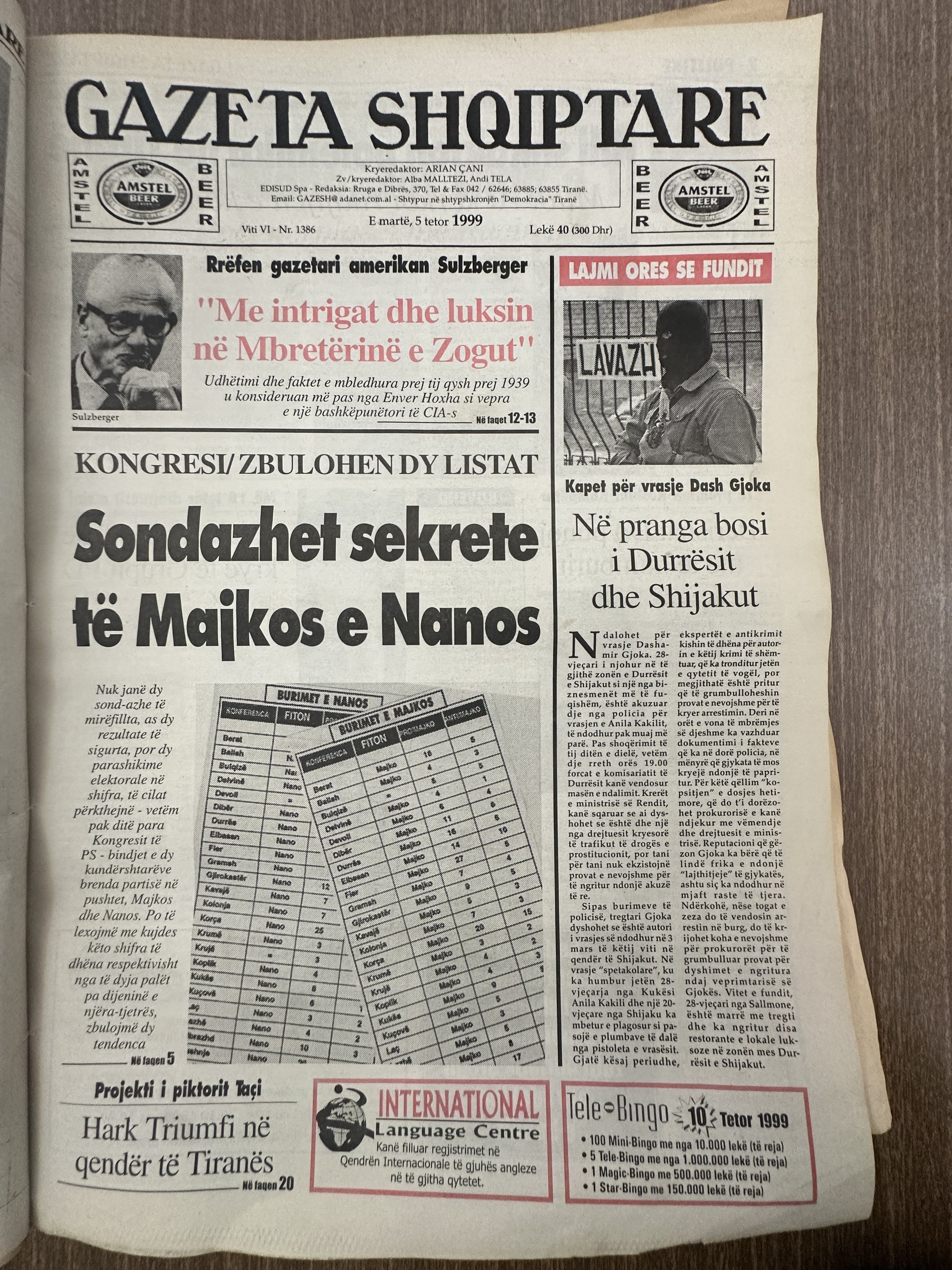 Gazeta Shqiptare 1999-10-05
