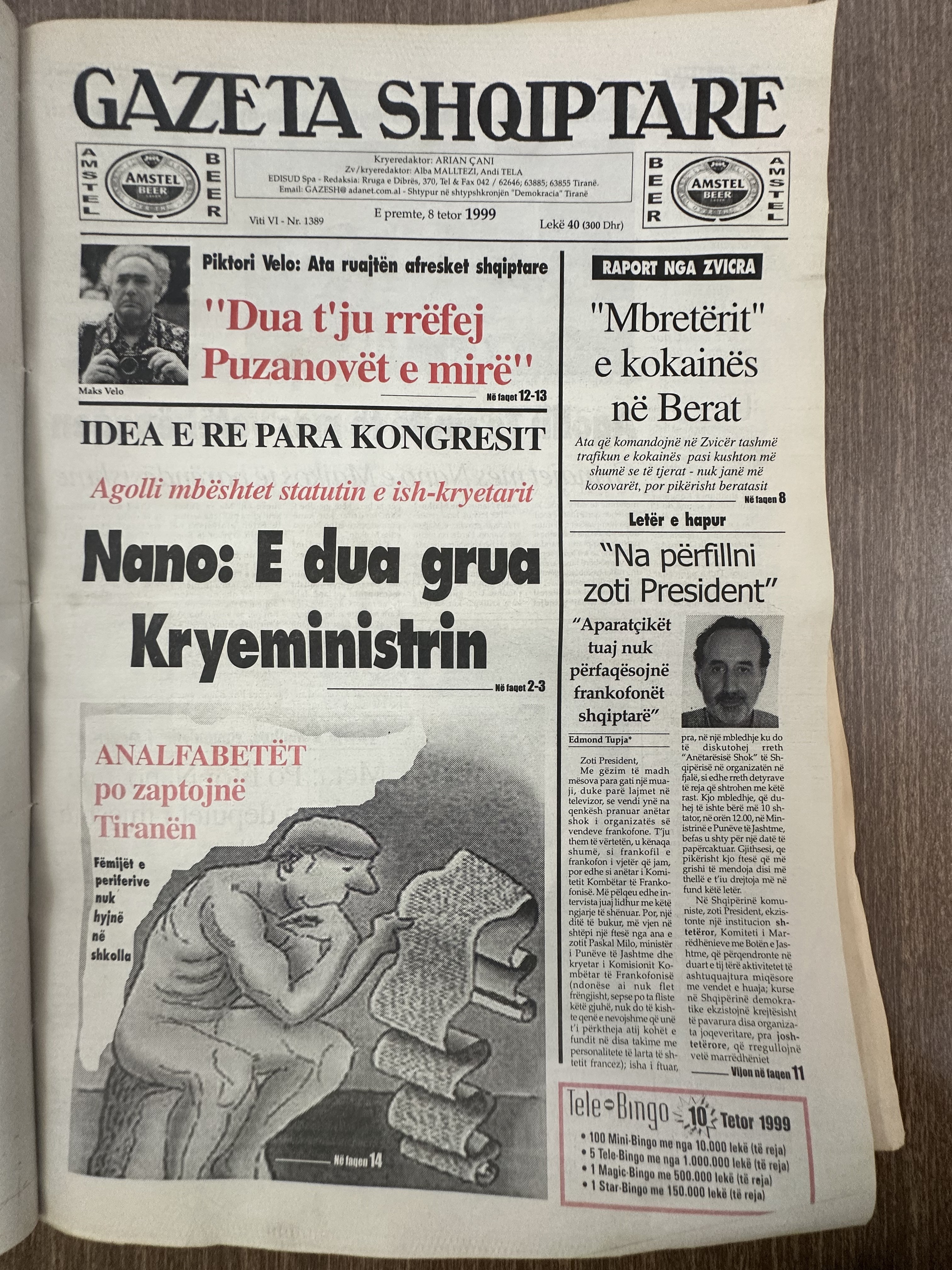 Gazeta Shqiptare 1999-10-08